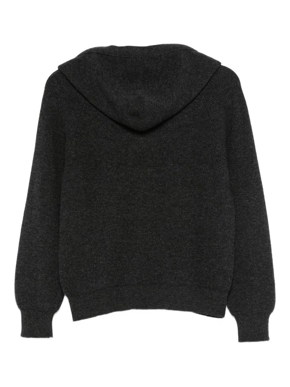 Mrz Wool And Cashmere Hoodie In Black