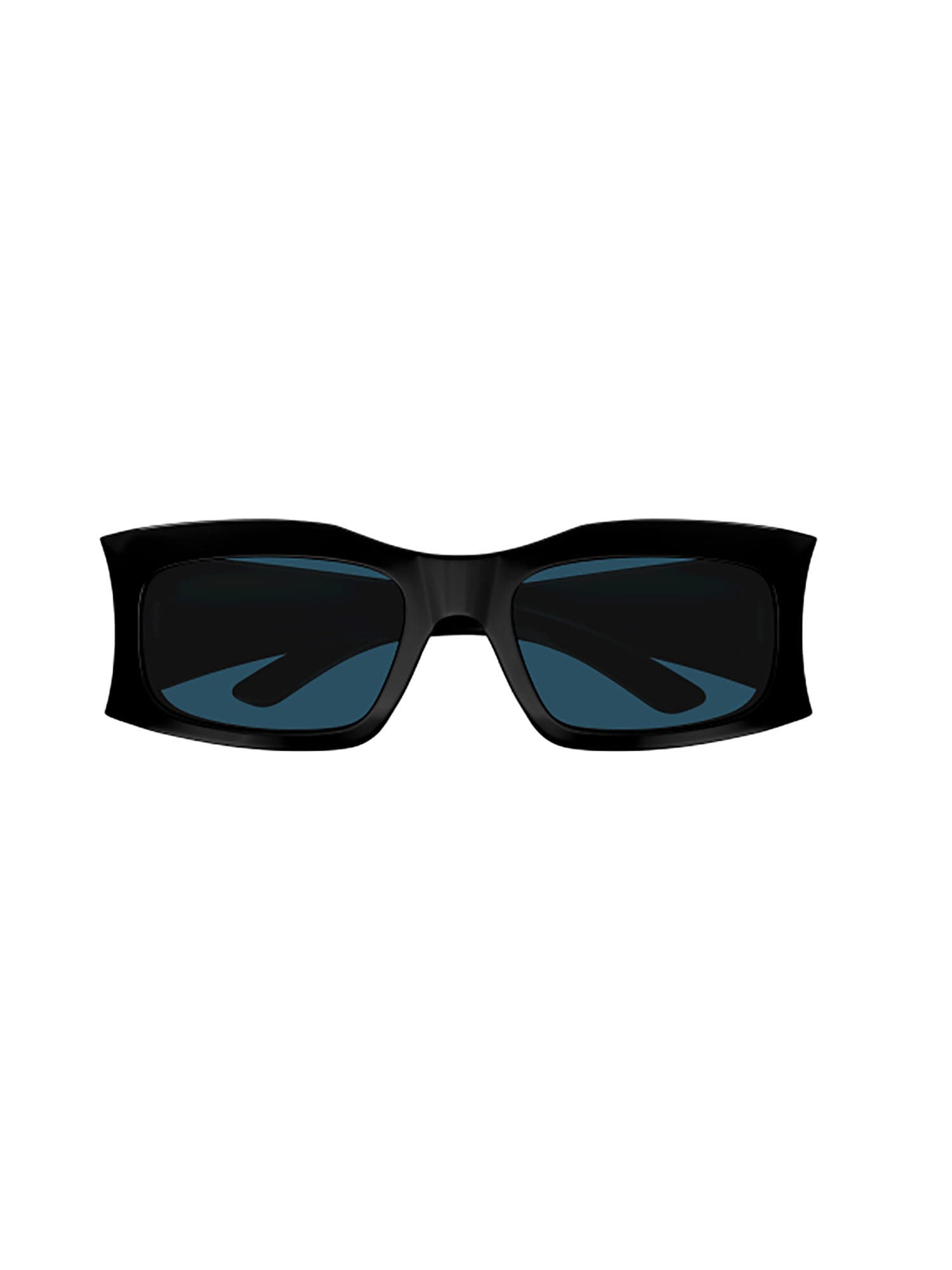 Balenciaga Bb0291s Sunglasses In Black Black Blue