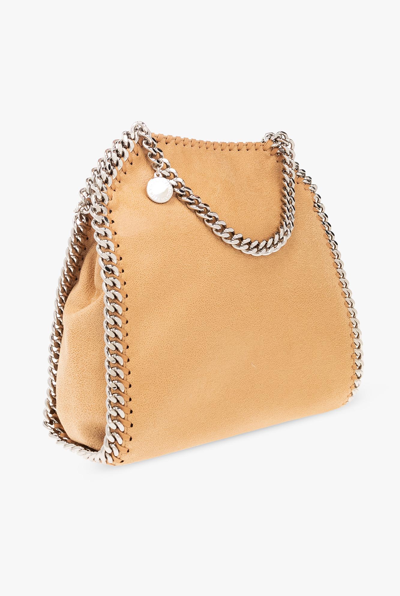 Stella Mccartney Falabella Mini Shoulder Bag In Fawn