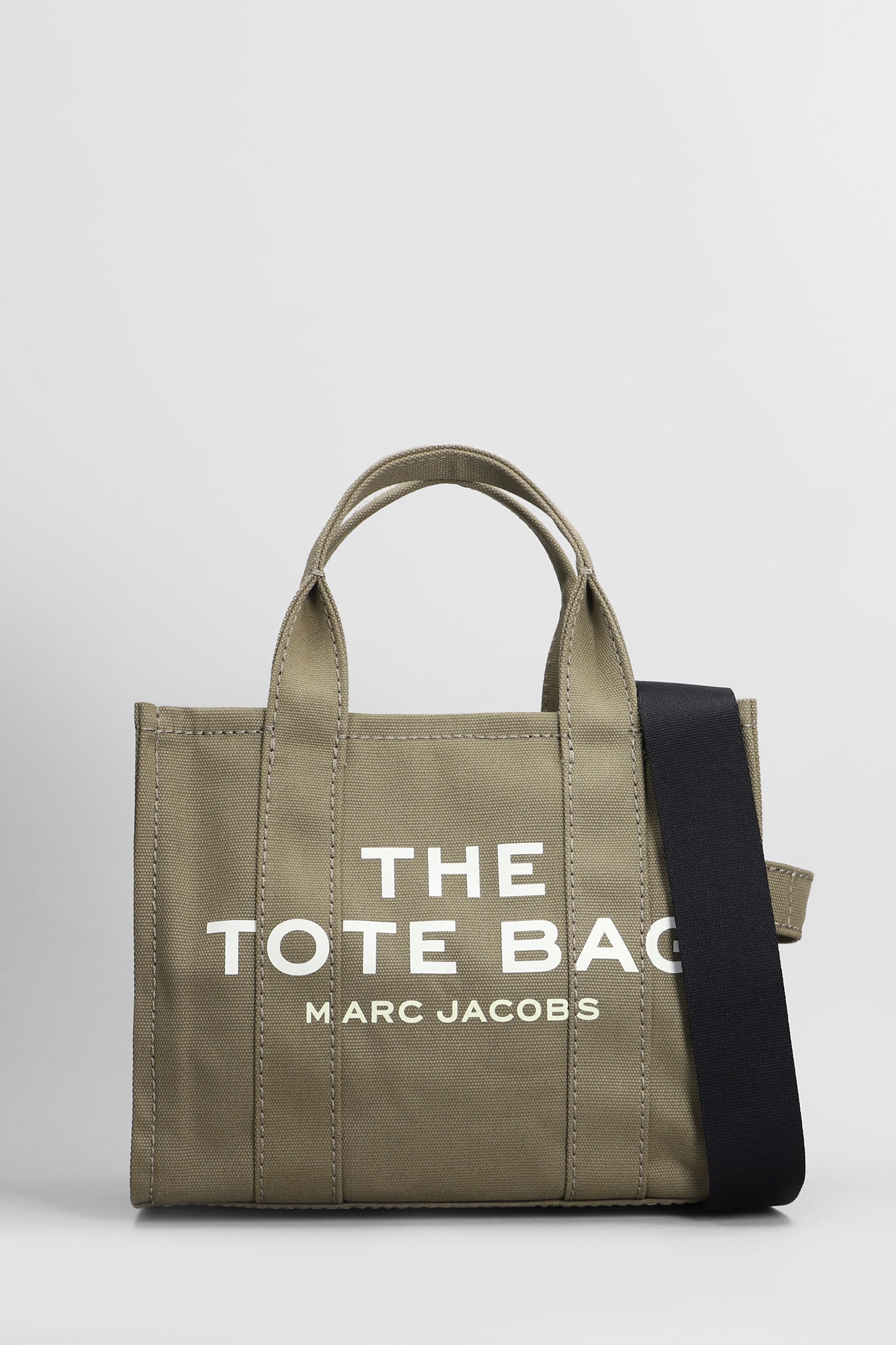 Shop Marc Jacobs The Mini Tote Tote In Green Cotton