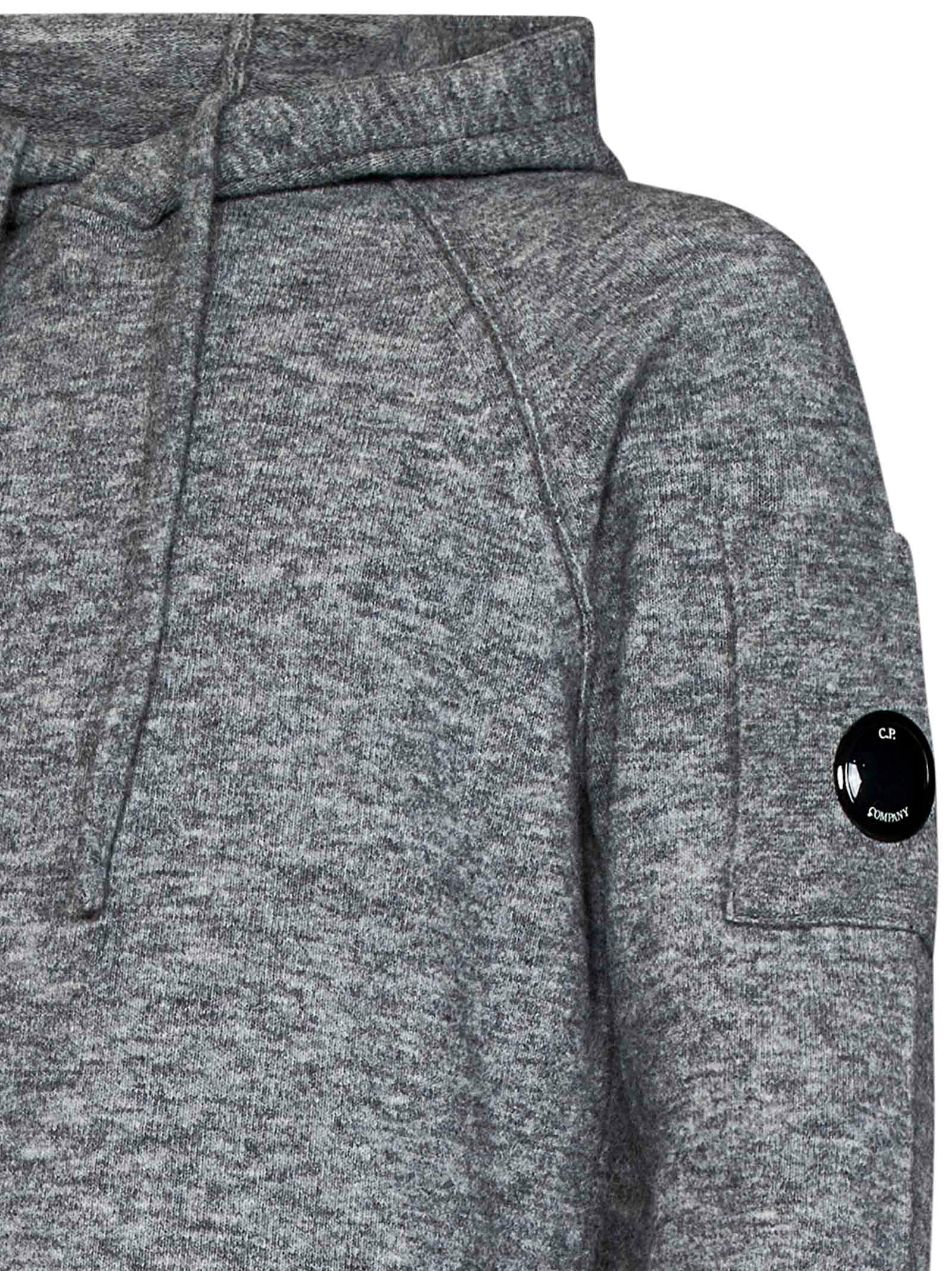 Shop C.p. Company Sweater In Grey