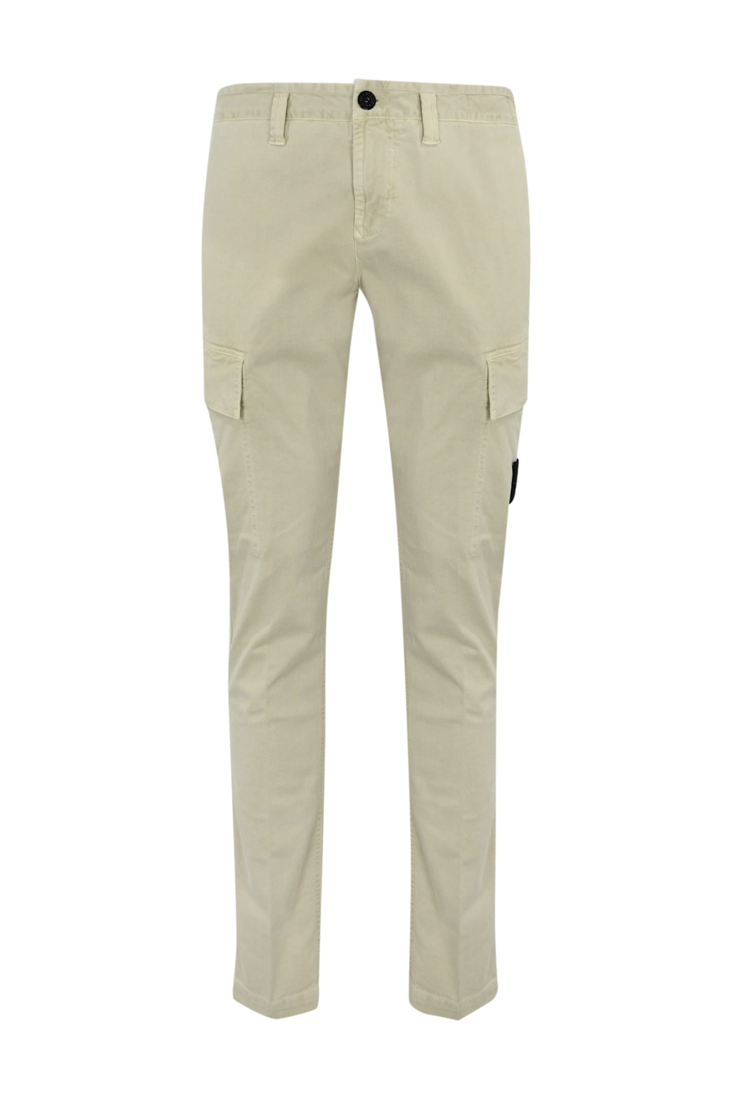 Shop Stone Island 301l1 Cargo Trousers In Twill In Plaster