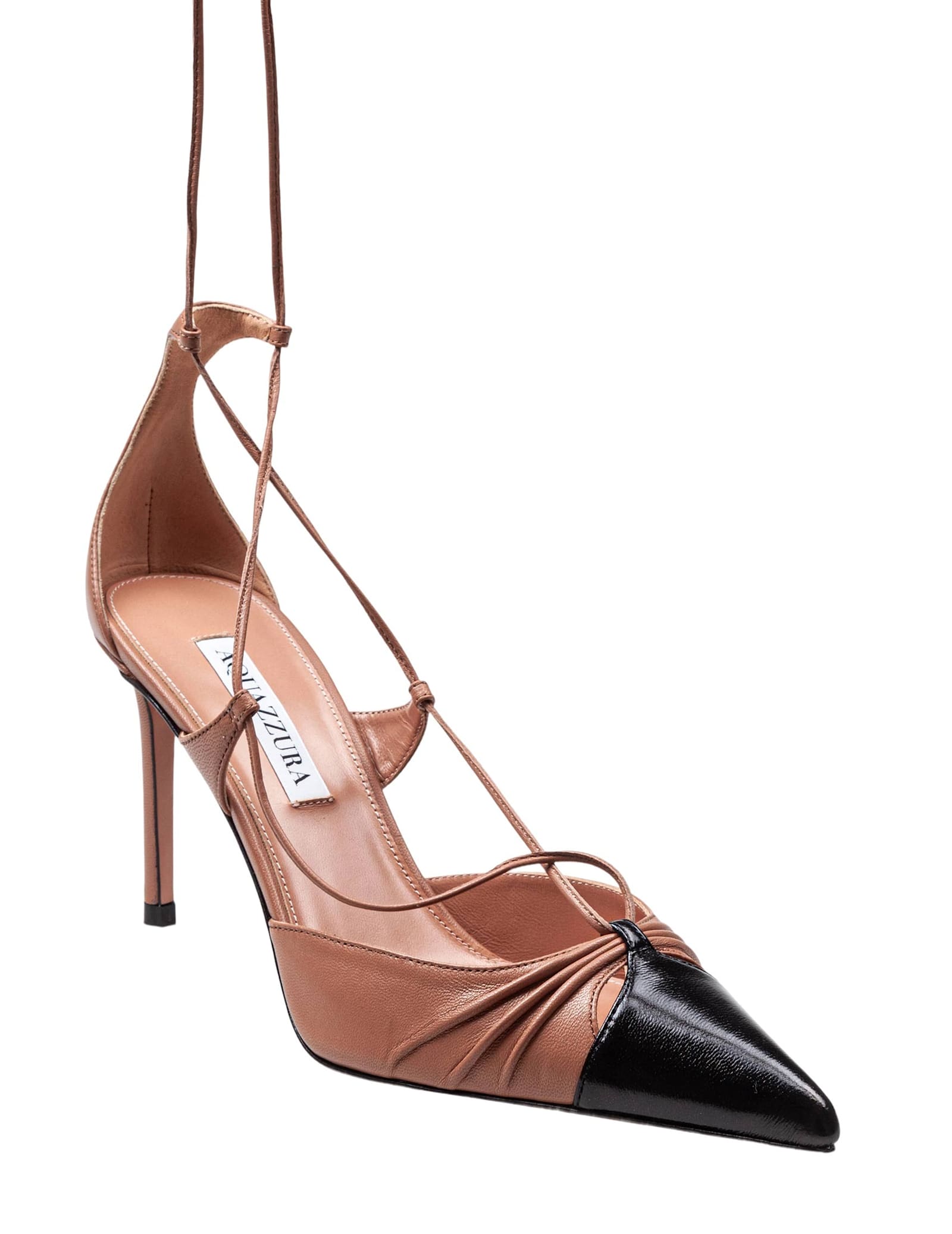 Aquazzura Gabi 85 Leather Pumps In Pink