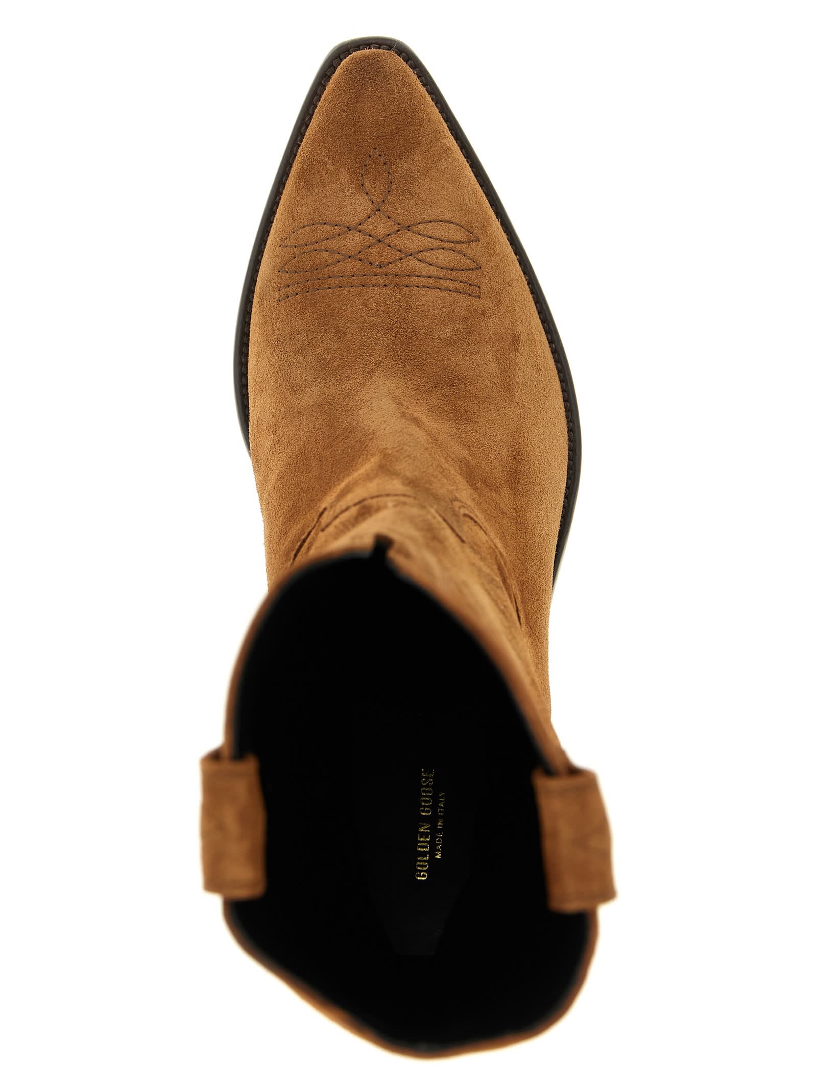 Golden Goose Wish Star Boots In Brown