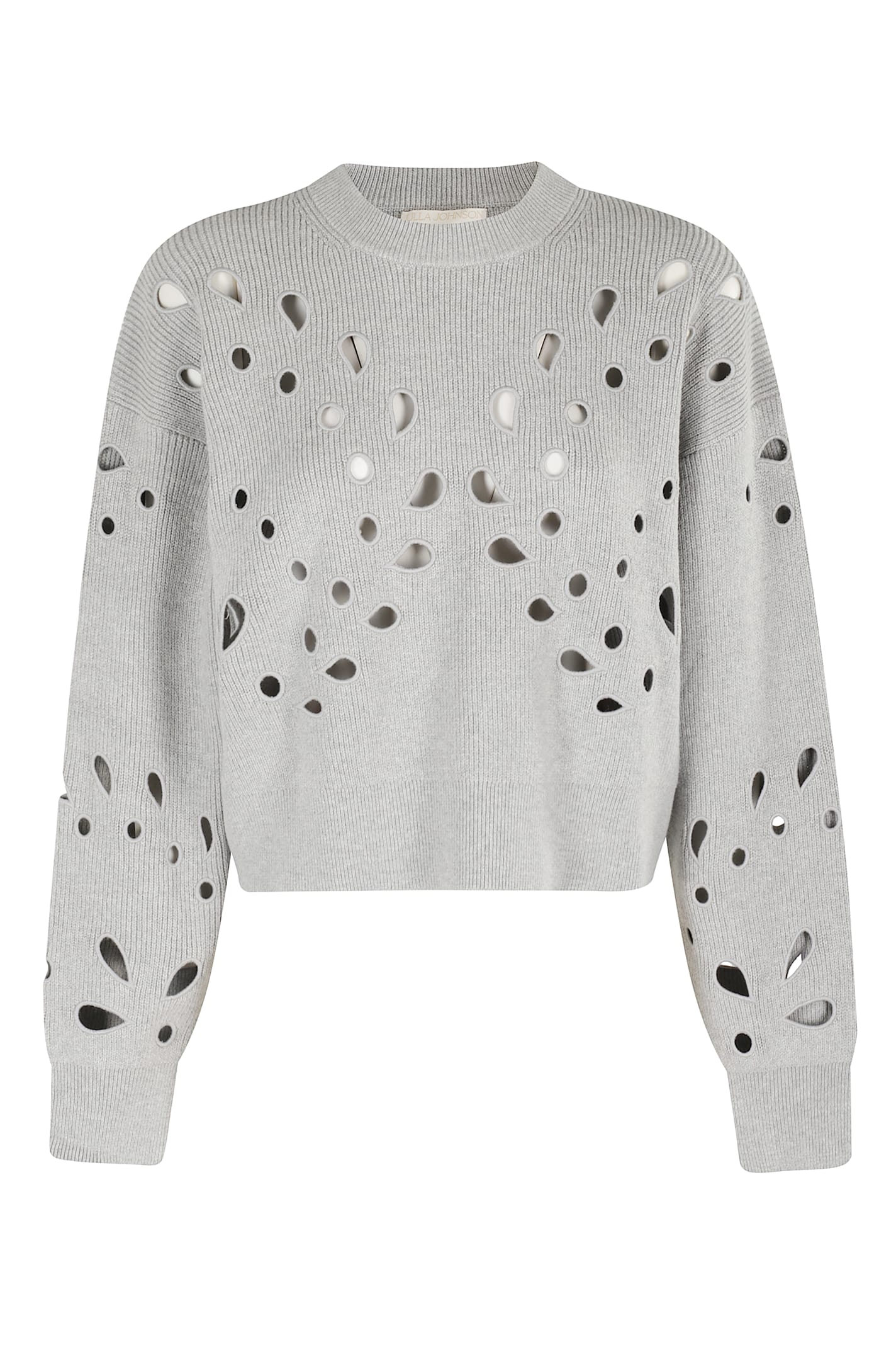 Ulla Johnson Boxy Grey Melange Vanessa Pullover In Gray