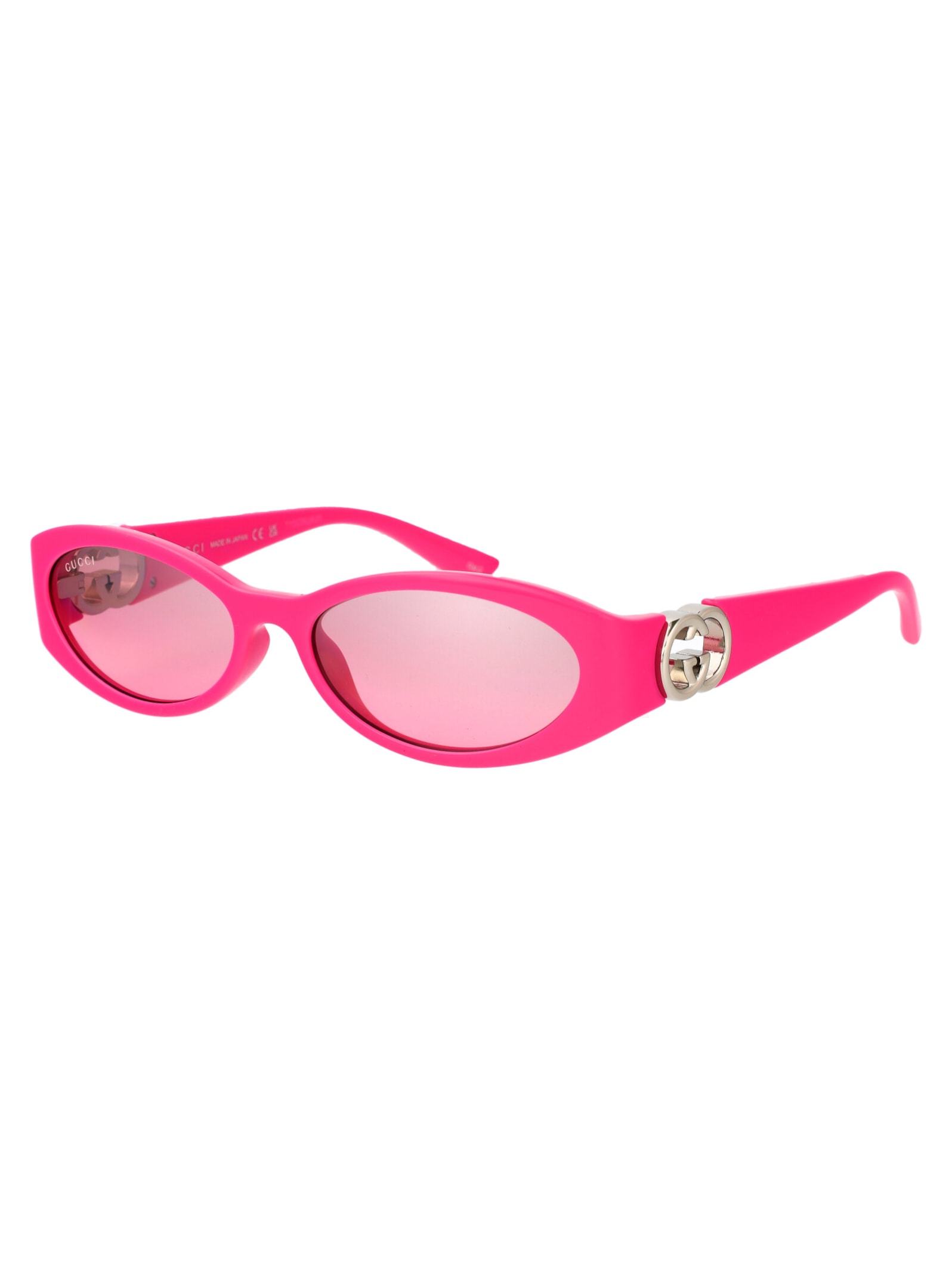 Shop Gucci Gg1660s Sunglasses In 003 Fuchsia Fuchsia Pink