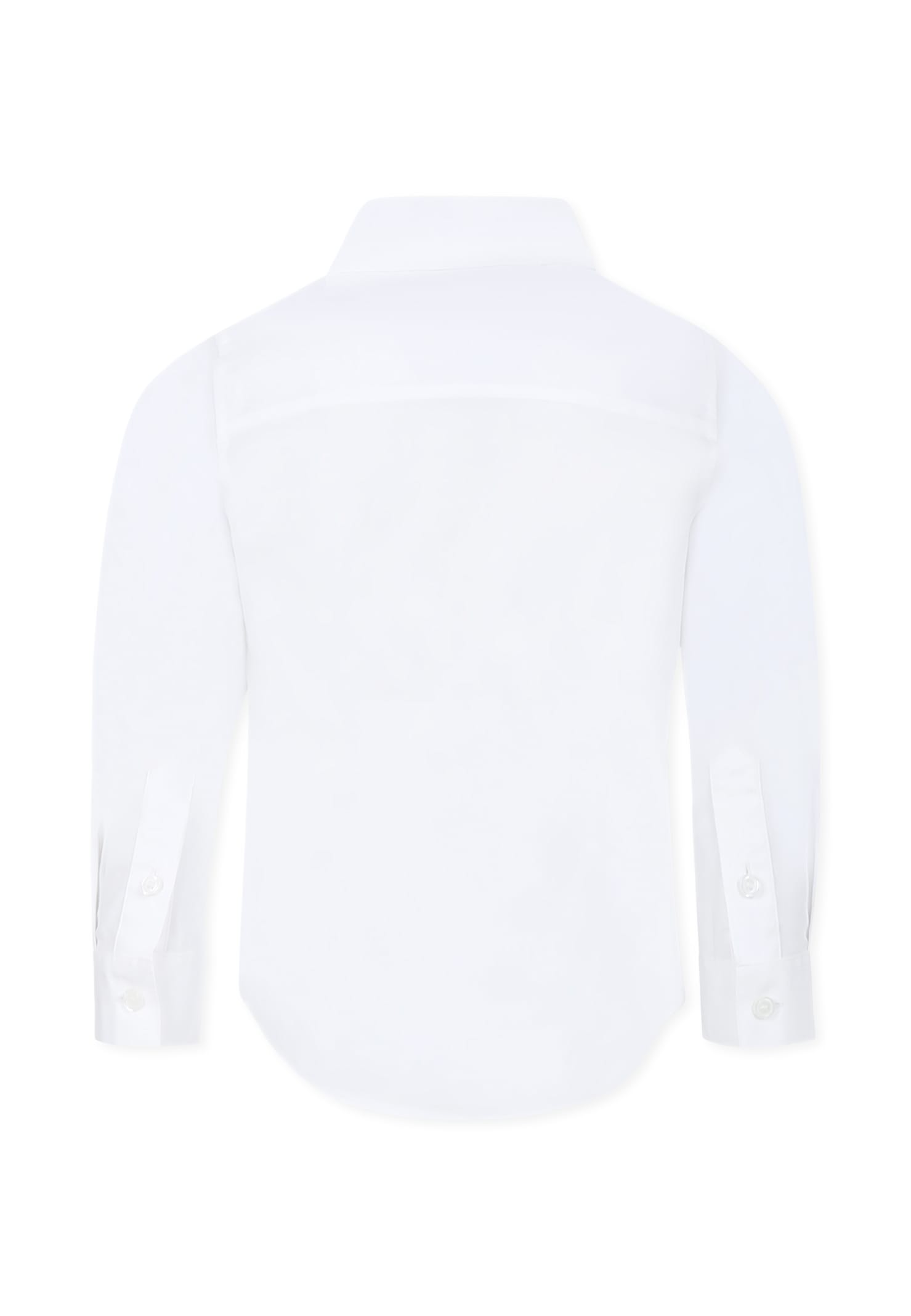 Burberry Equestrian Knight Design-detailed Shirt In White