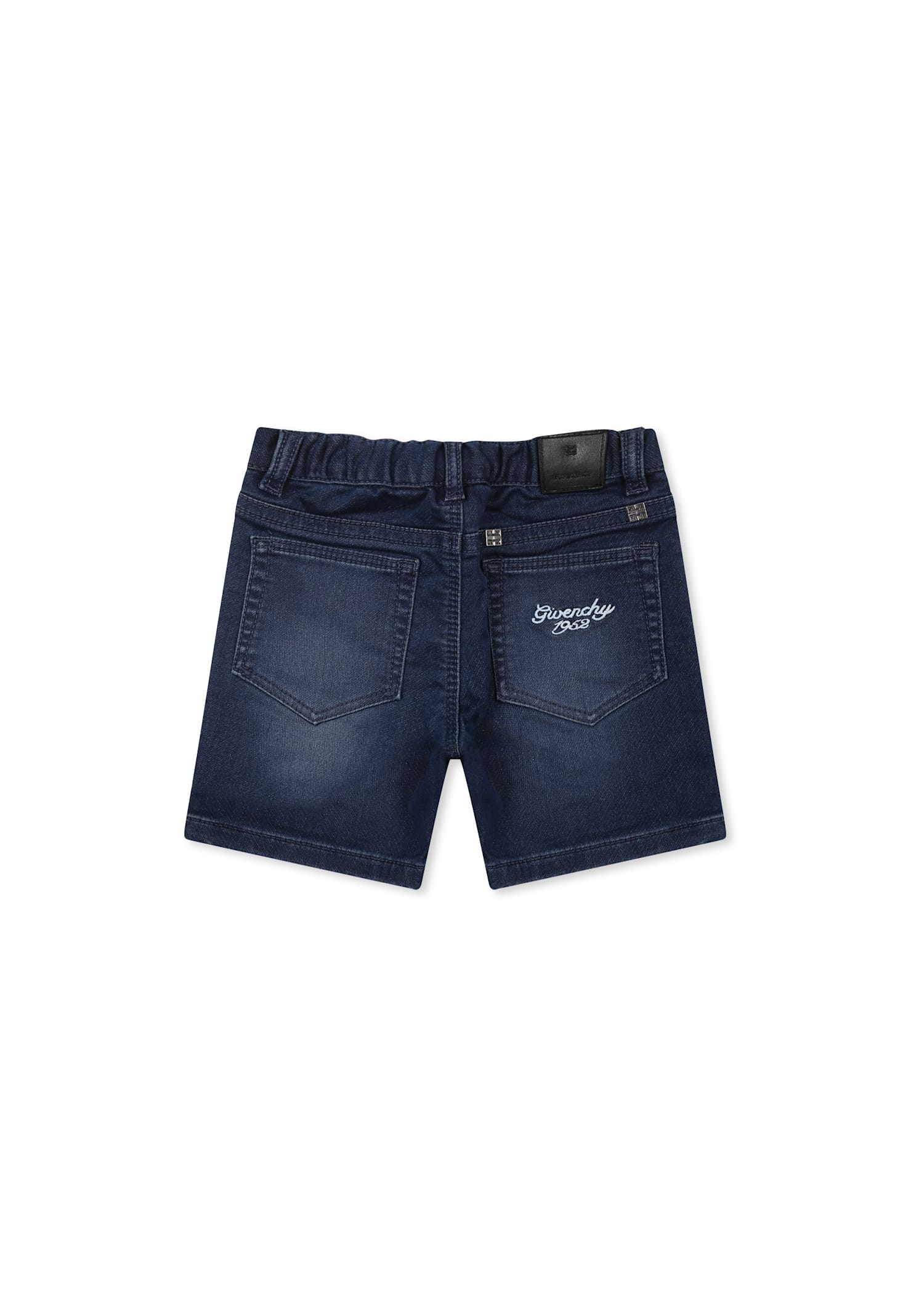 Givenchy Denim Shorts For Baby Boy With Logo In Denim