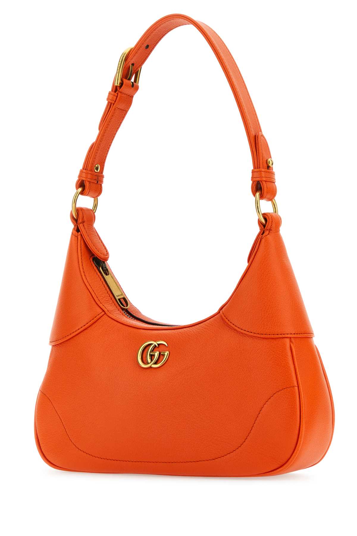 Shop Gucci Orange Leather Small Aphrodite Handbag In Deeporange