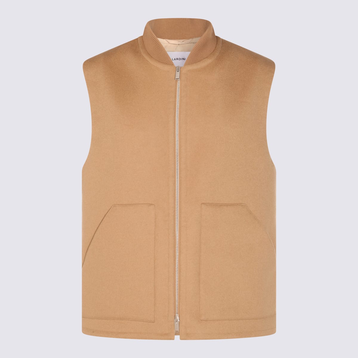 Lardini Camel Wool Casual Jacket - Lardini - Modalova