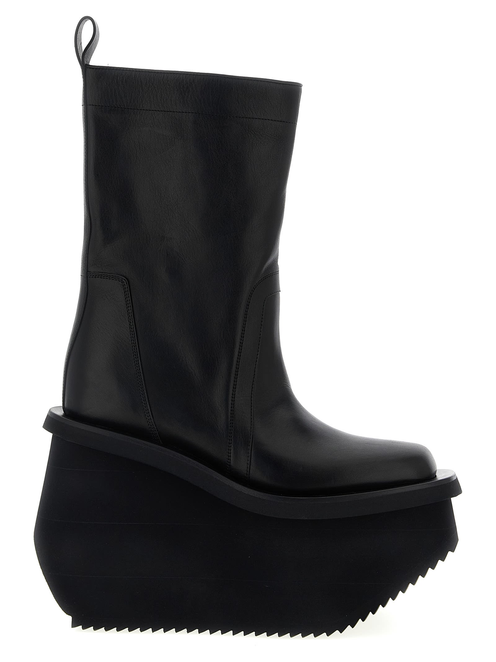Rick Owens 14mm Factory Topstitching Platform Boots In Multi