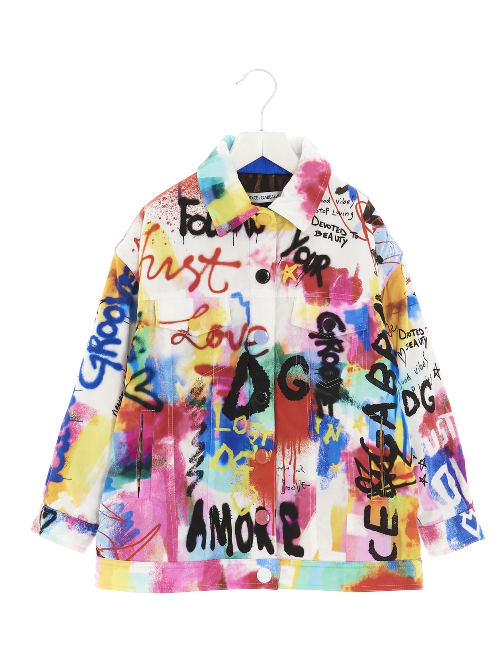 Dolce & Gabbana Graffiti Print Jacket