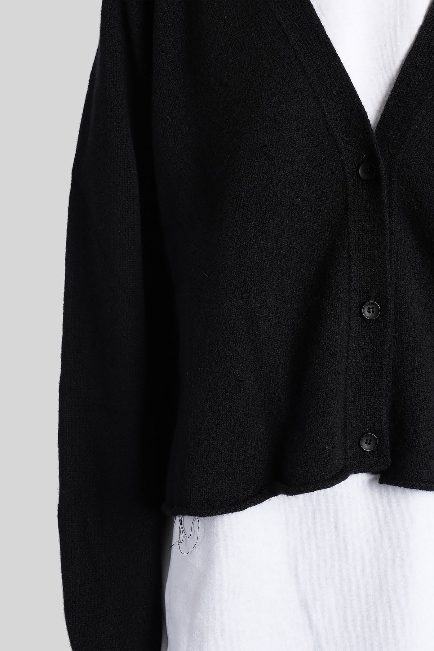 Laneus Buttoned Cardigan In Black