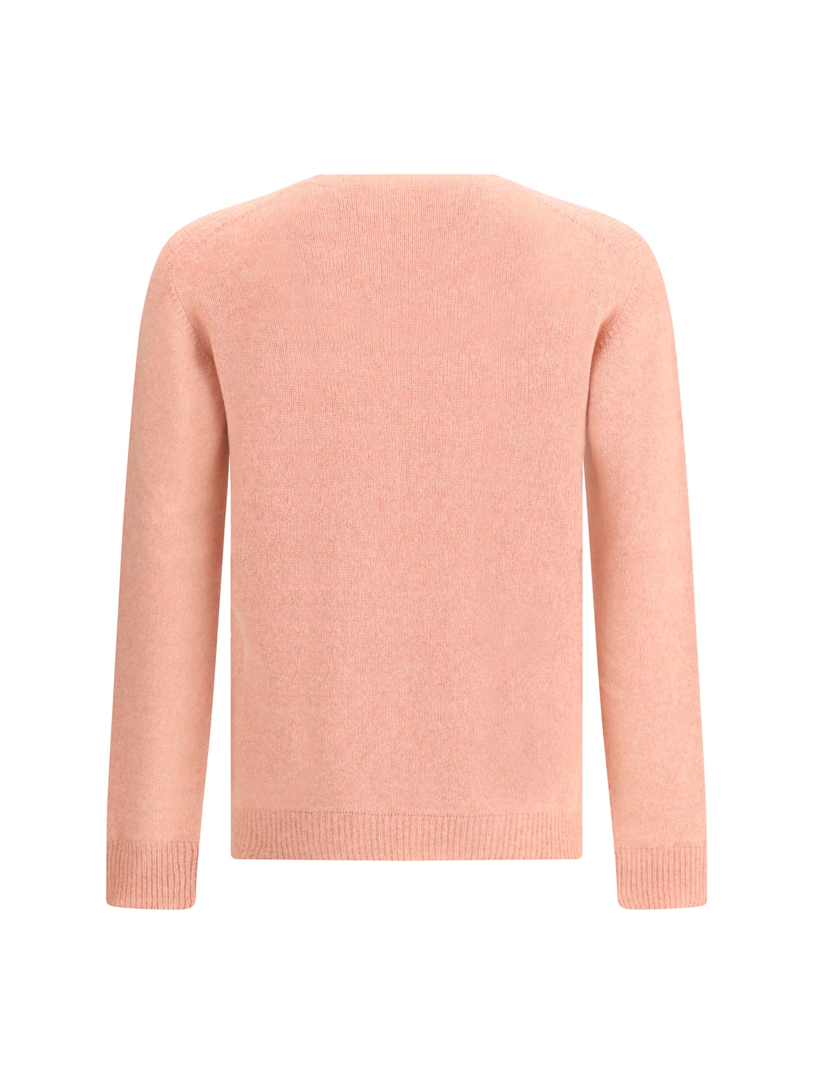 Roberto Collina Long Sleeves Pressed Gauze Round Neck Sweater Clothing In Pink