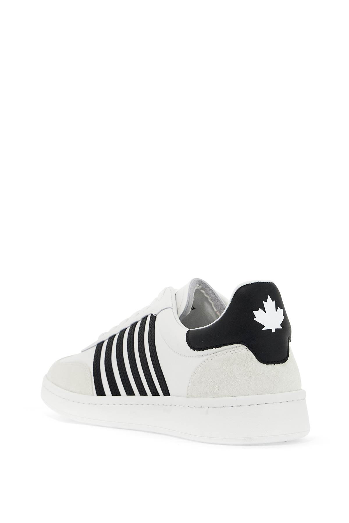 Shop Dsquared2 Boxer Sneakers In Bianco+nero (white)