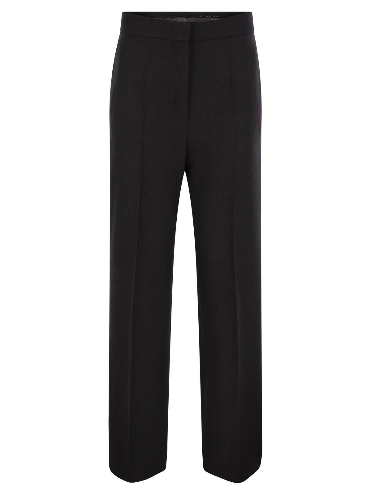 Pleated Straight Leg Trousers