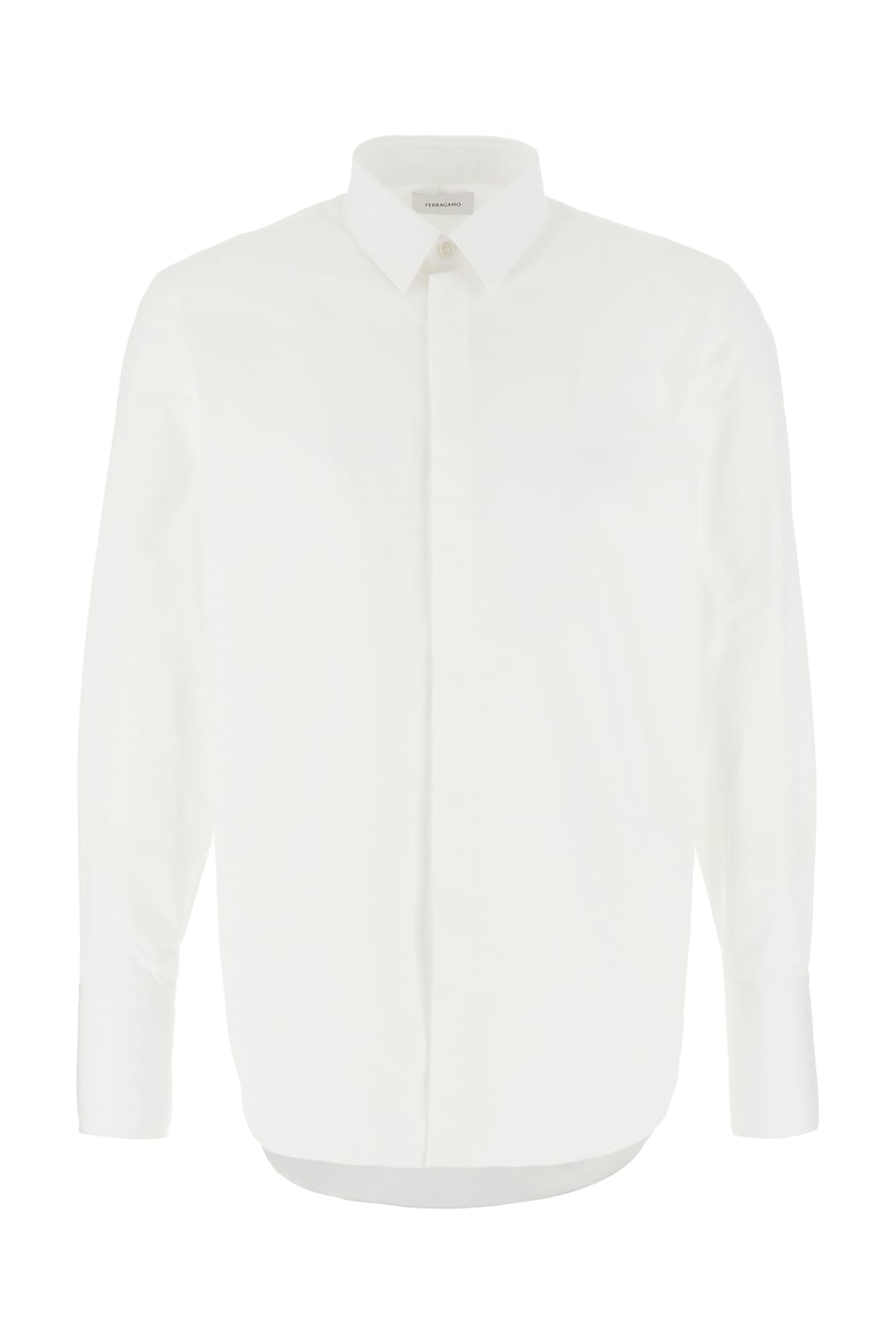 Ferragamo White Poplin Shirt