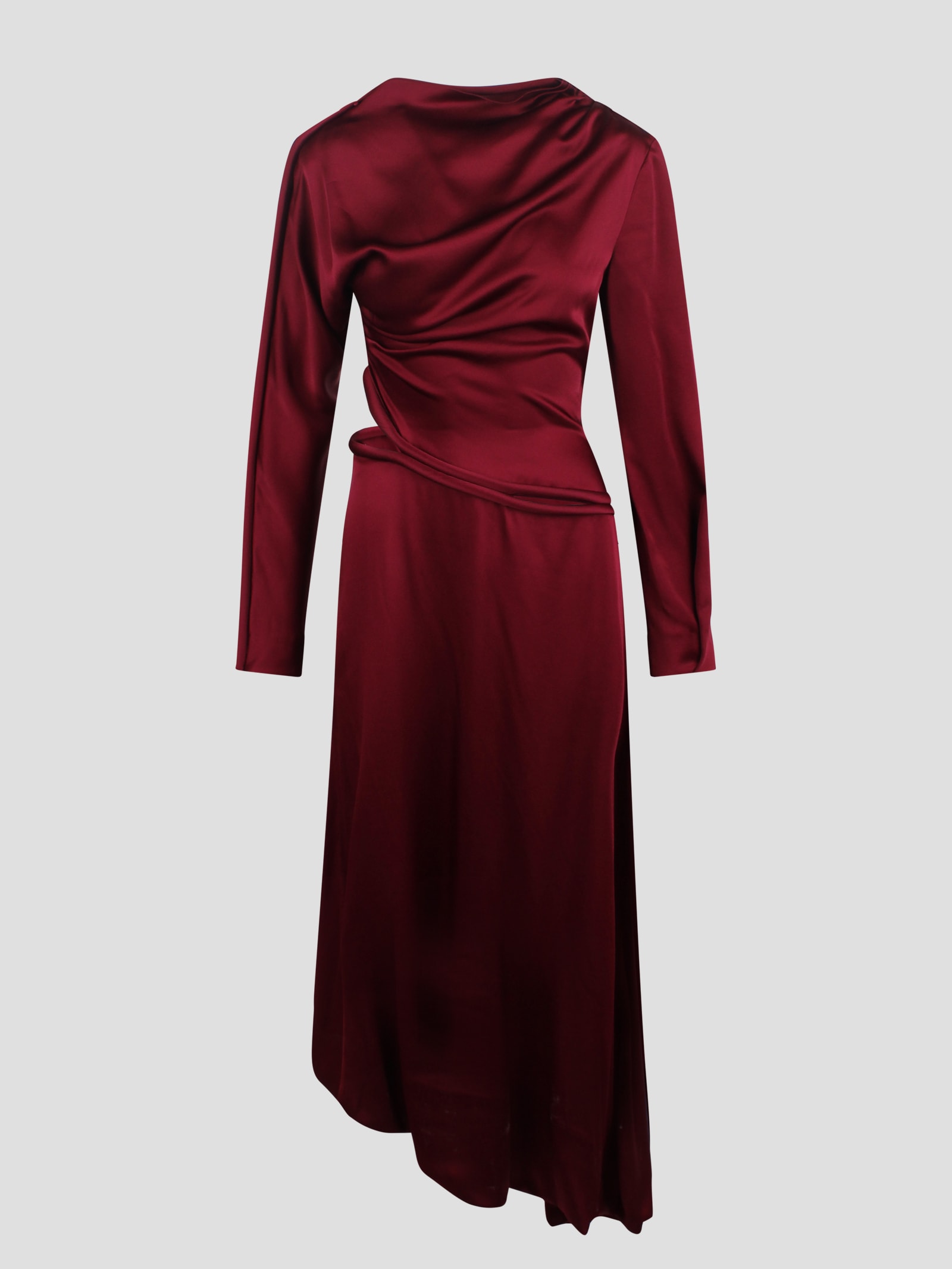 Shop Victoria Beckham Dress With Tubular Details