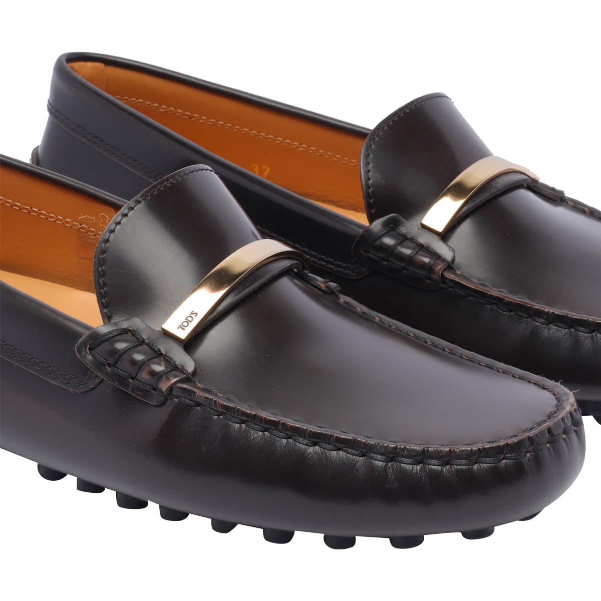 Shop Tod's Gommino Loafers In Black