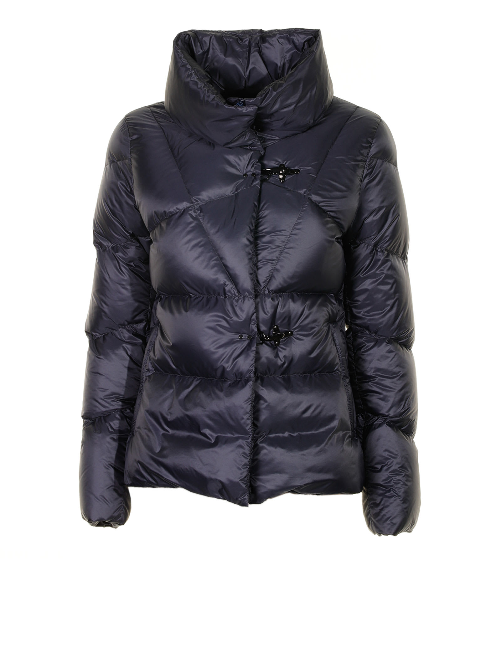 Fay Quilted Nylon Down Jacket With Hood