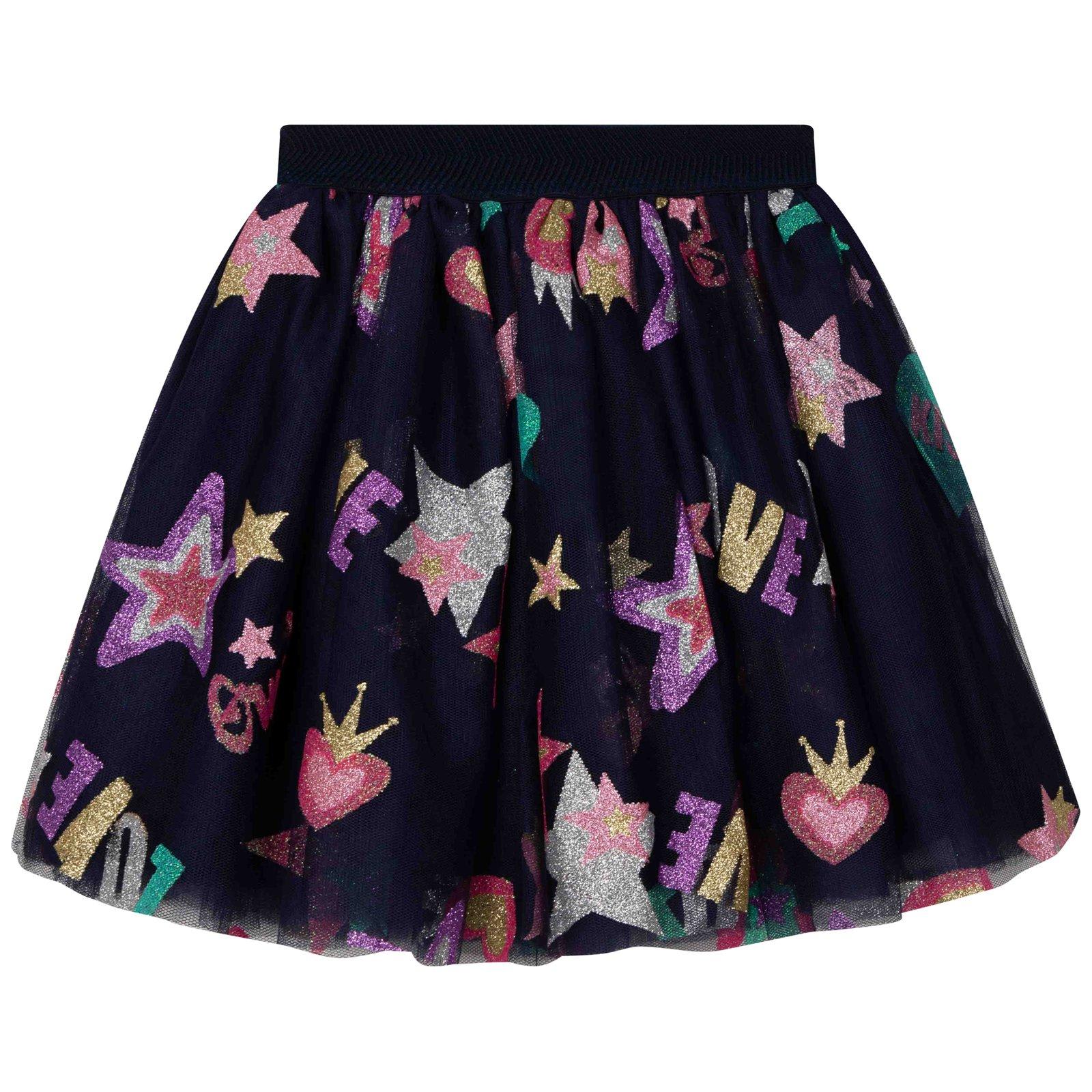 Billieblush Glitter-detailed Pleated Skirt