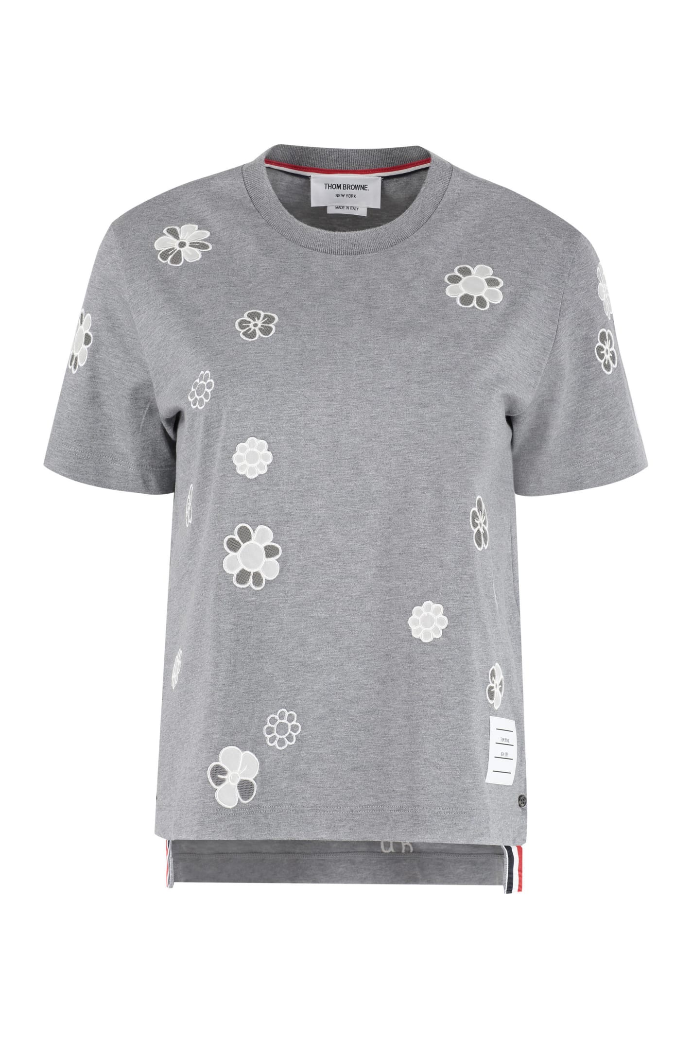 Thom Browne Embroidered Cotton T-shirt