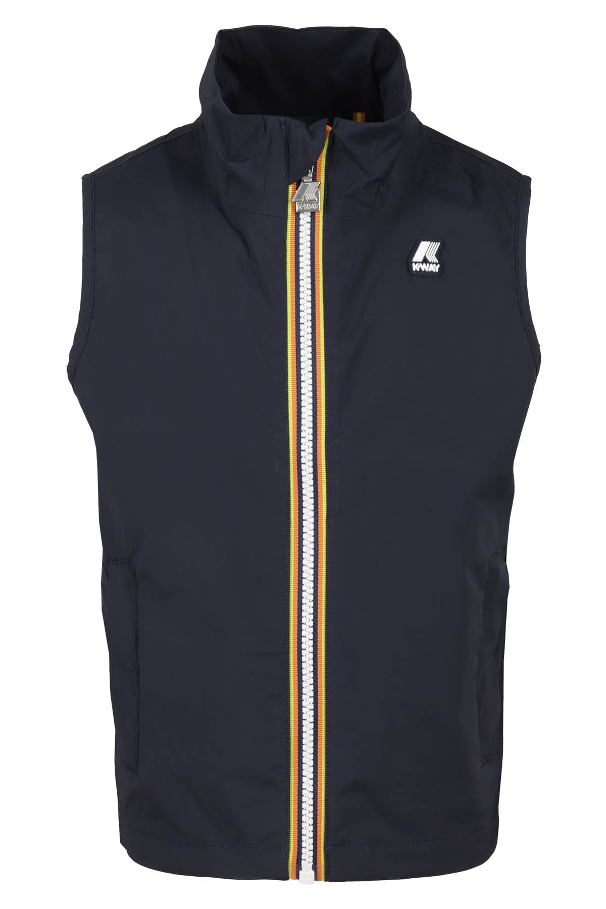 Shop K-way P. Valen Stretch Nylon In Blue Depth