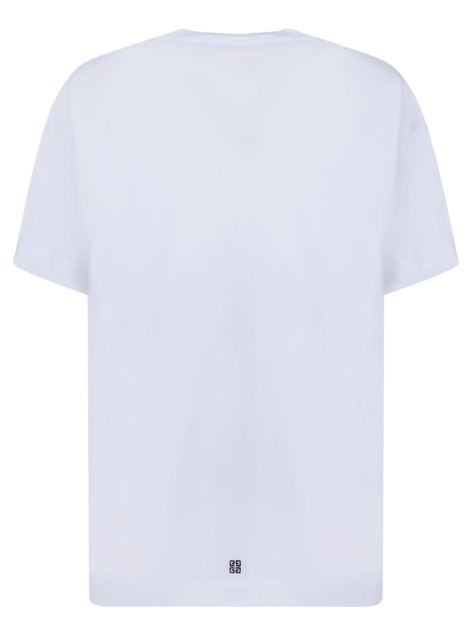 Shop Givenchy Crest White T-shirt