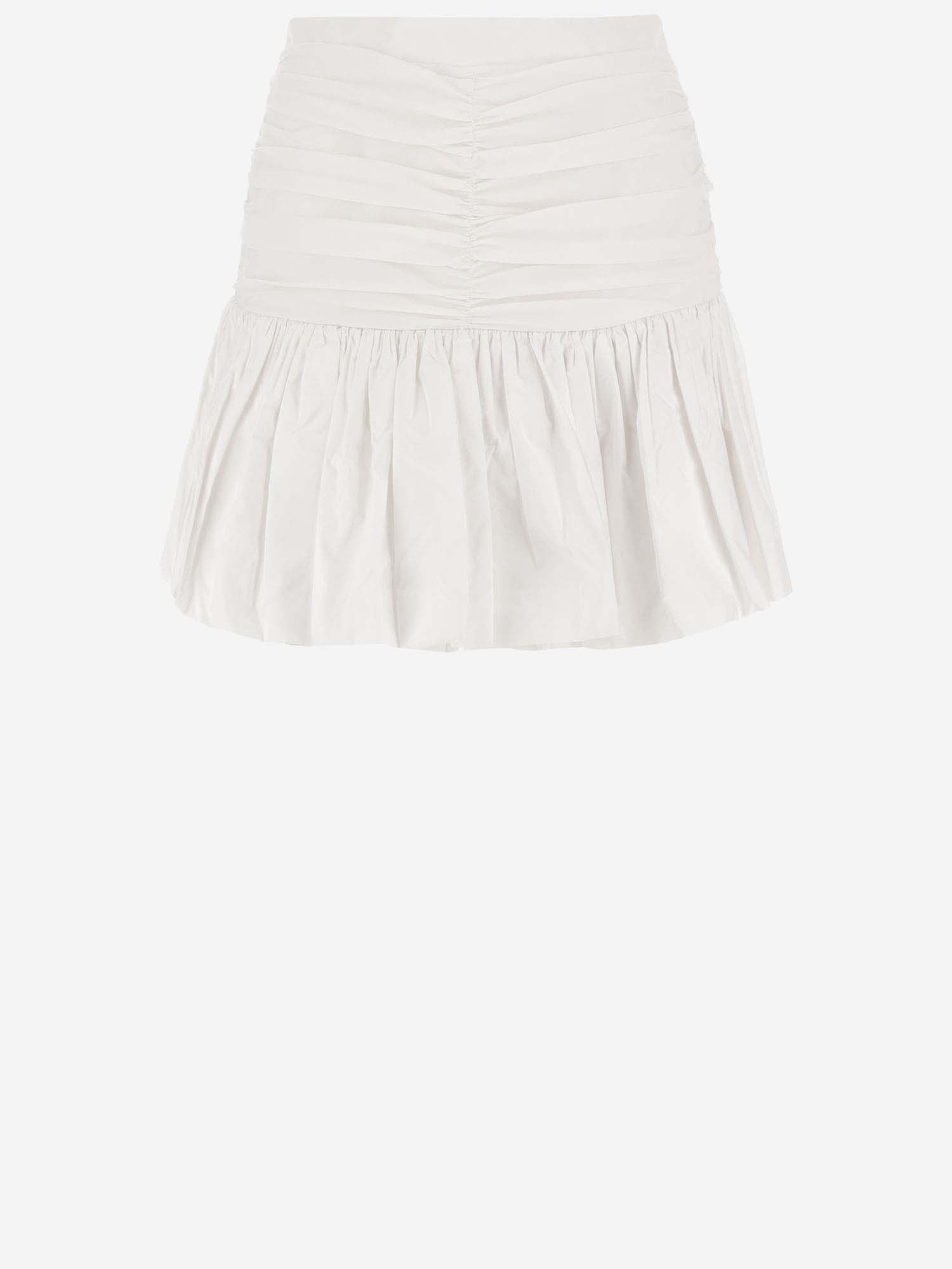 Shop Patou Polyfaille Skirt In White