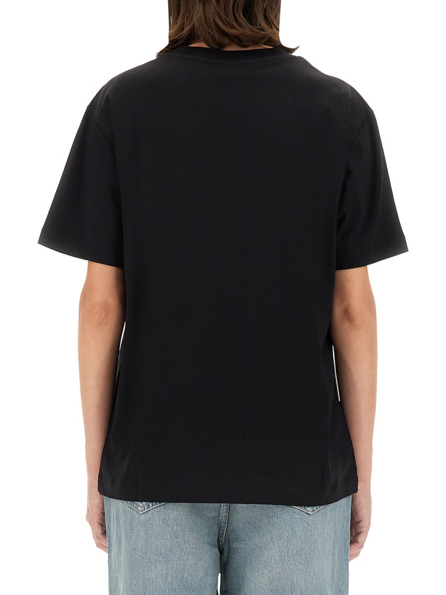 Shop M05ch1n0 Jeans T-shirt With Logo In Black