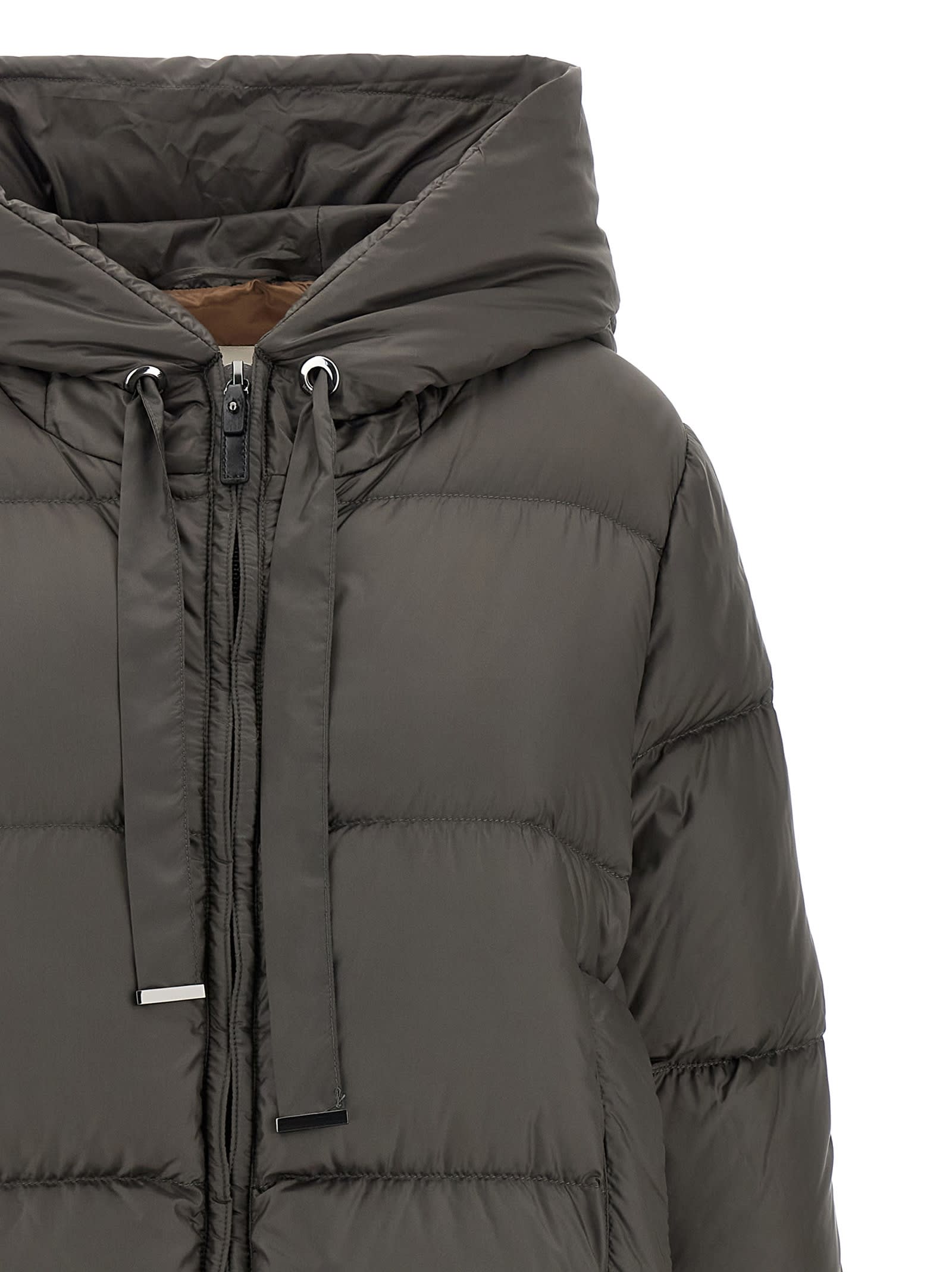 Max Mara The Cube Seia Down Jacket In Gray