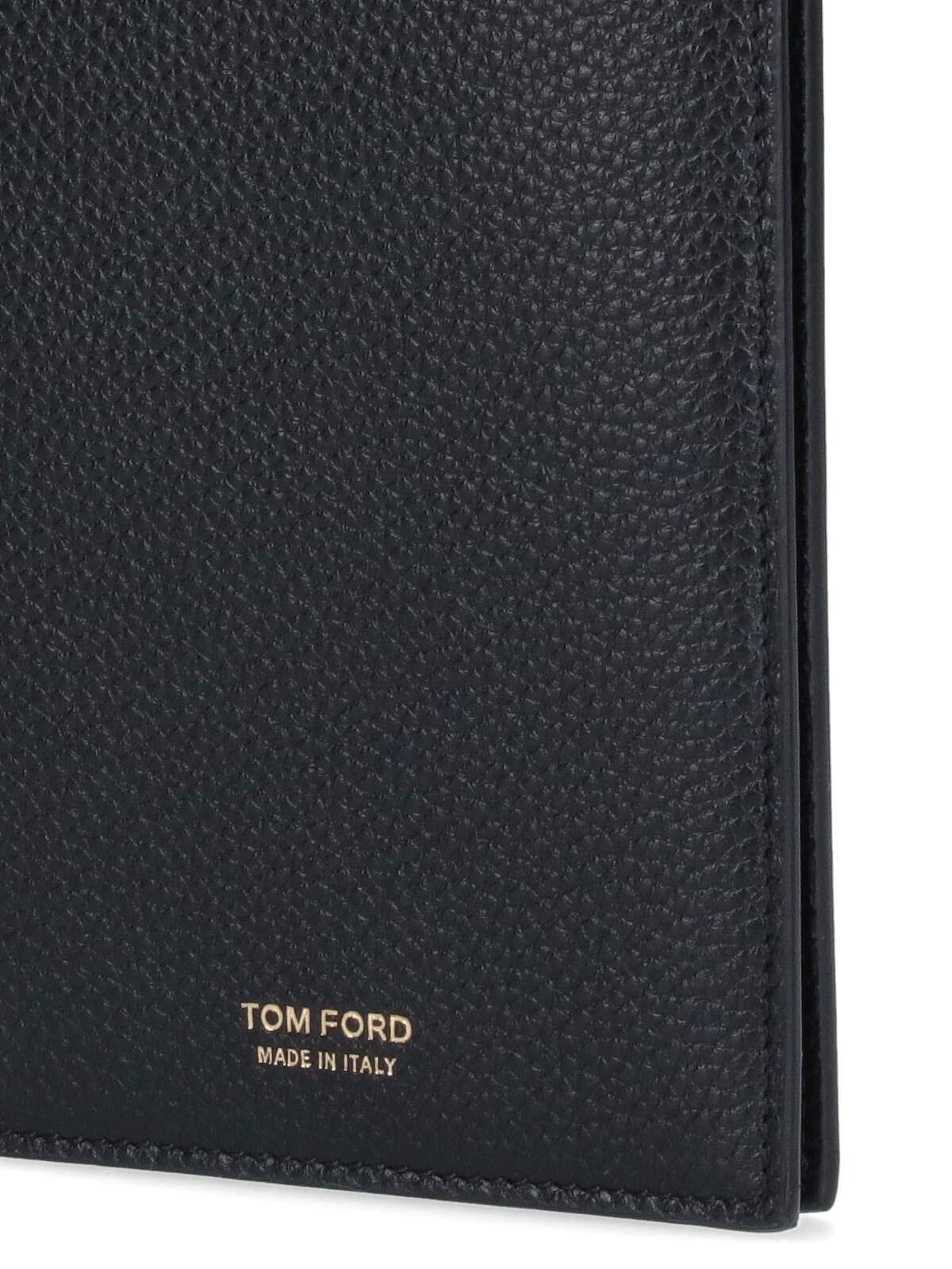 Shop Tom Ford Logo Card Holder In Black