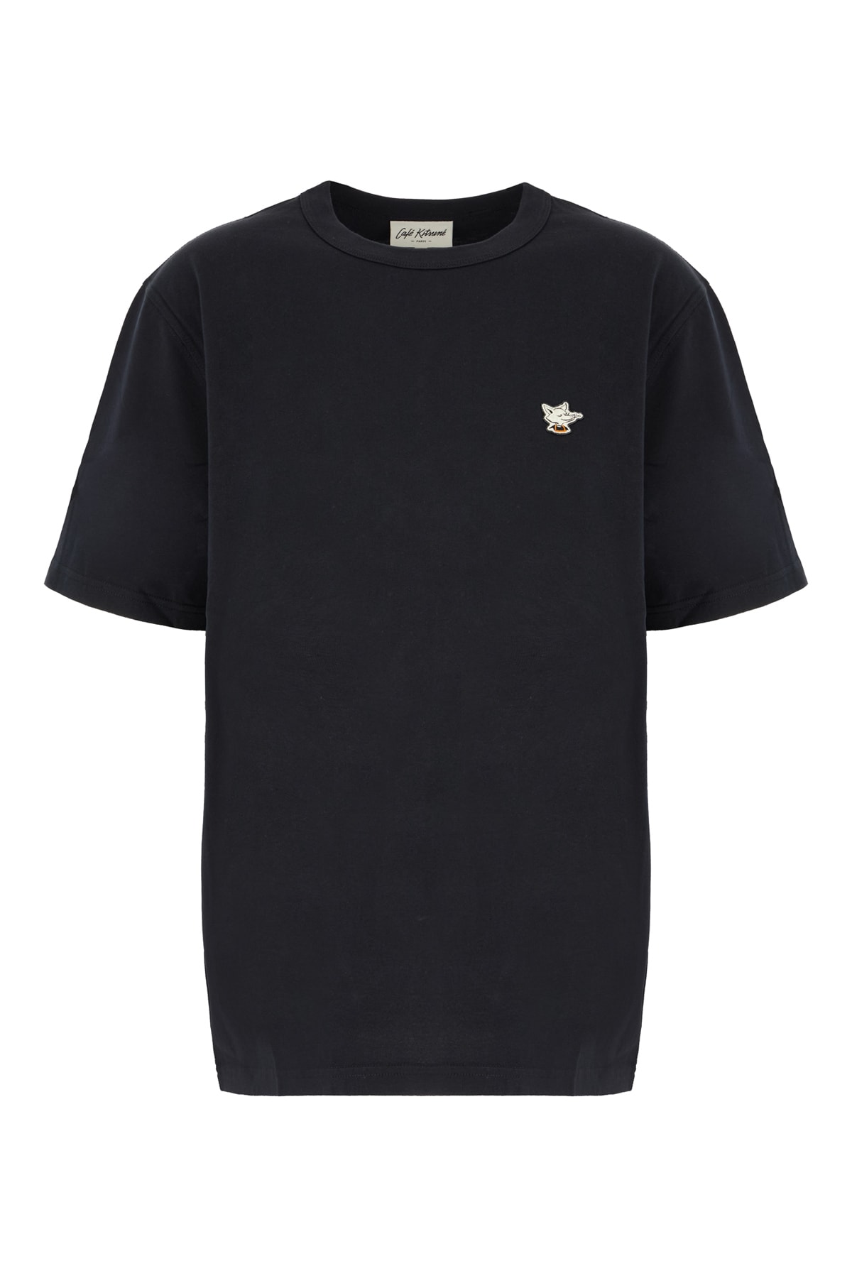 Maison Kitsuné Black Cotton T-shirt