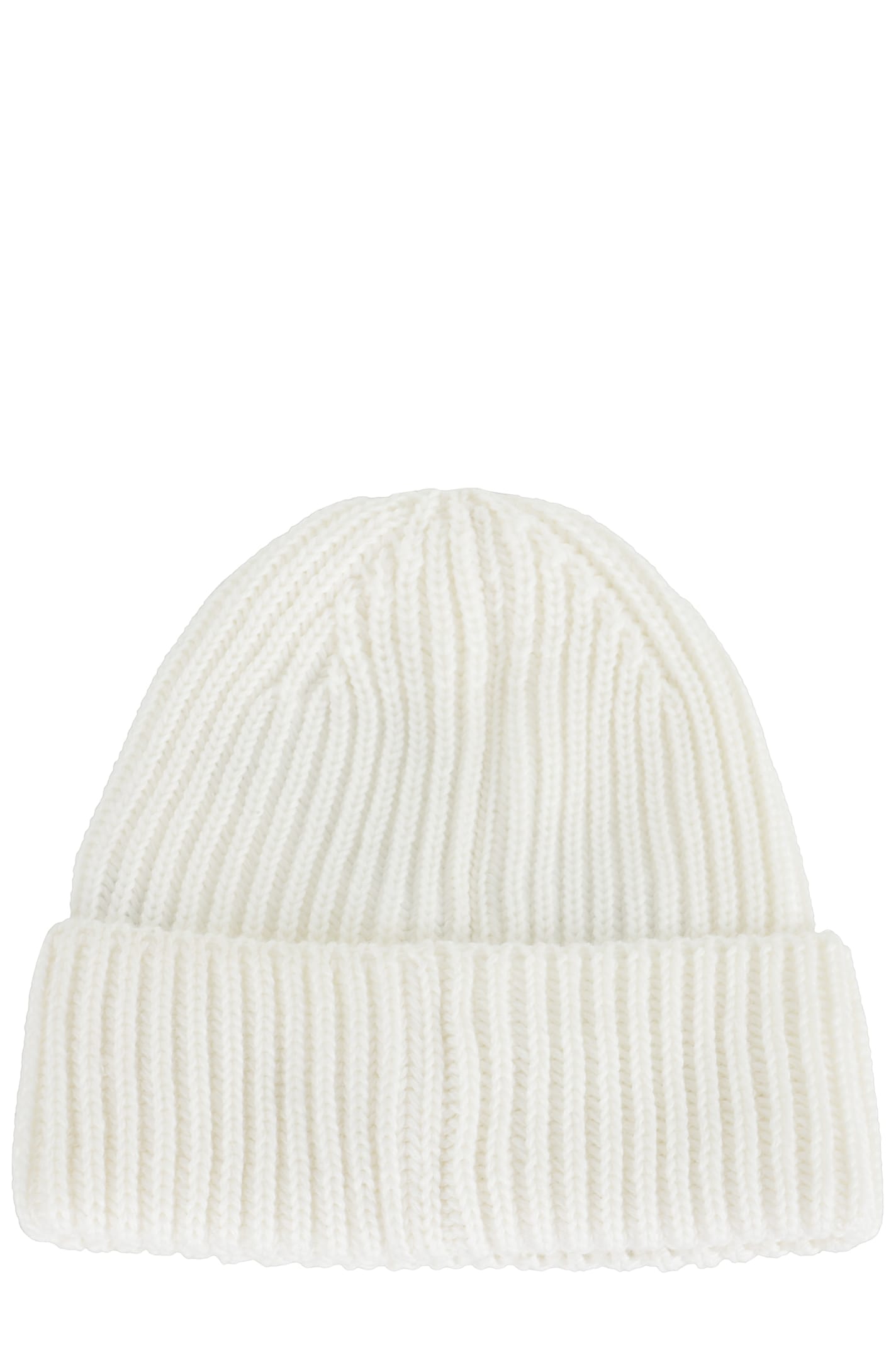 C.p. Company Ribbed Knit Cap With Integrated Goggle Lenses In Neutral