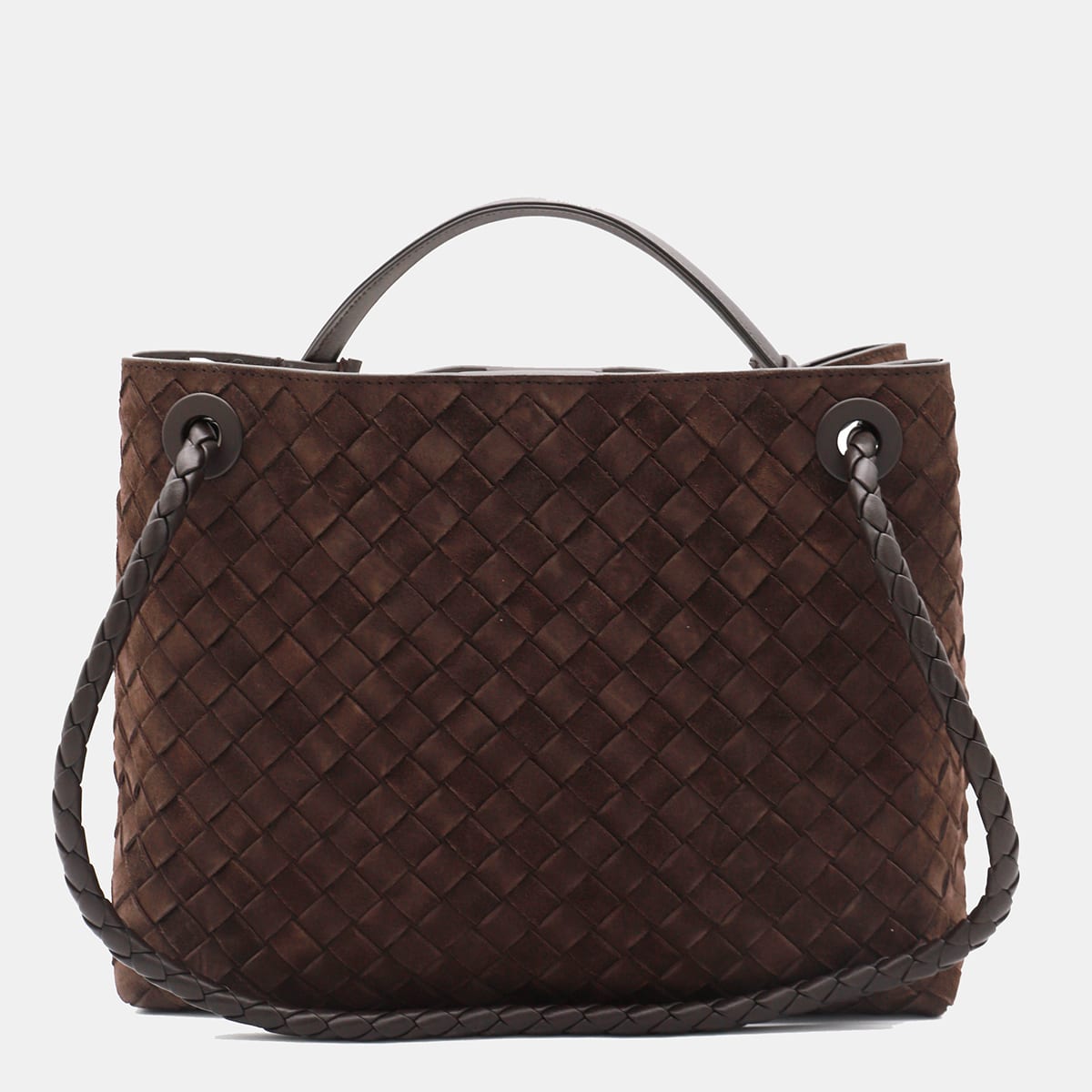 Shop Bottega Veneta Brown Leather Bag In Marrone