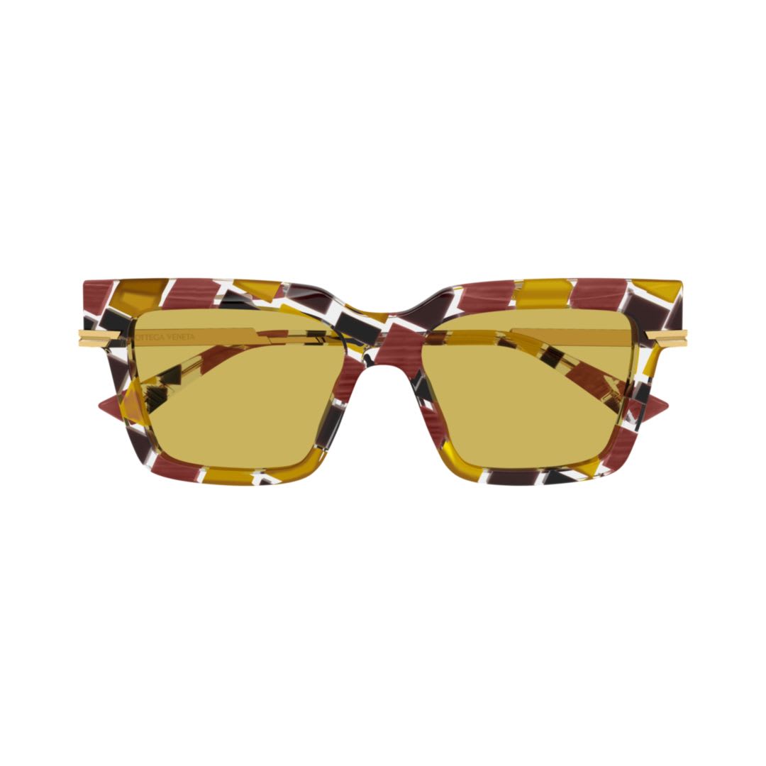 Bottega Veneta Bv1242s Sunglasses In Multicolor-gold-yellow