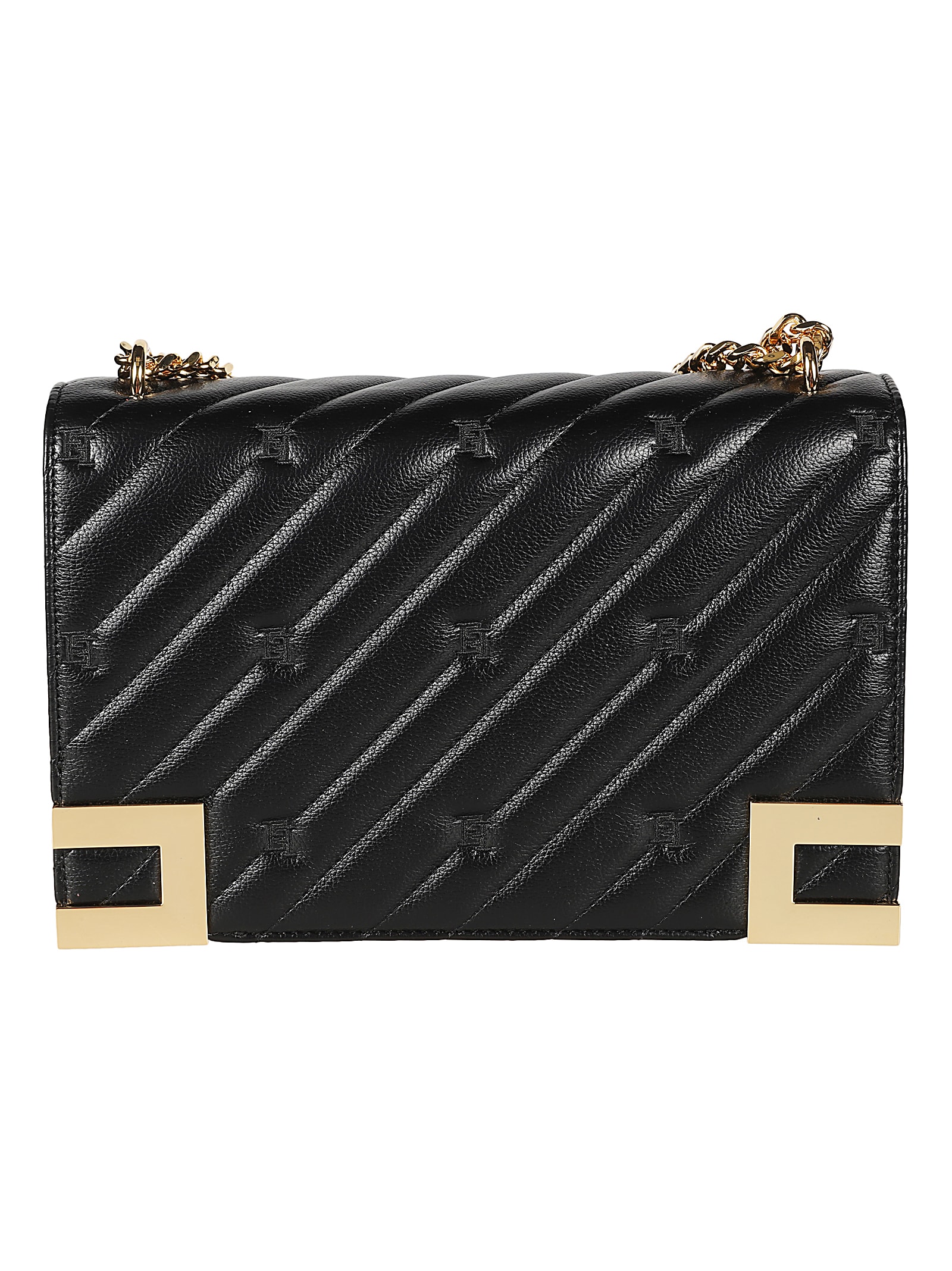 Shop Elisabetta Franchi Big Bag In Nero