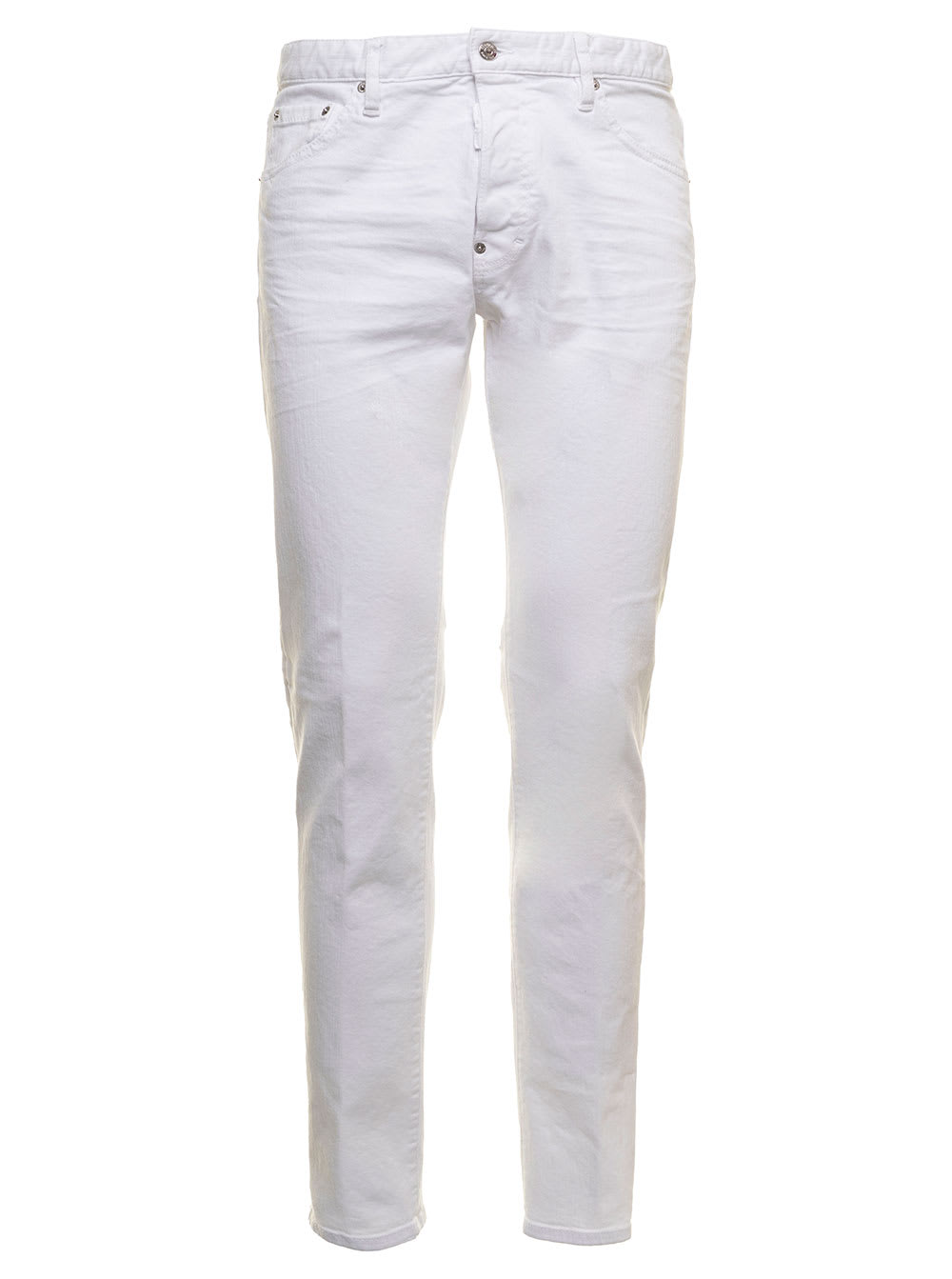 Dsquared2 D-squared2 Mans Cool Guy White Denim Jeans