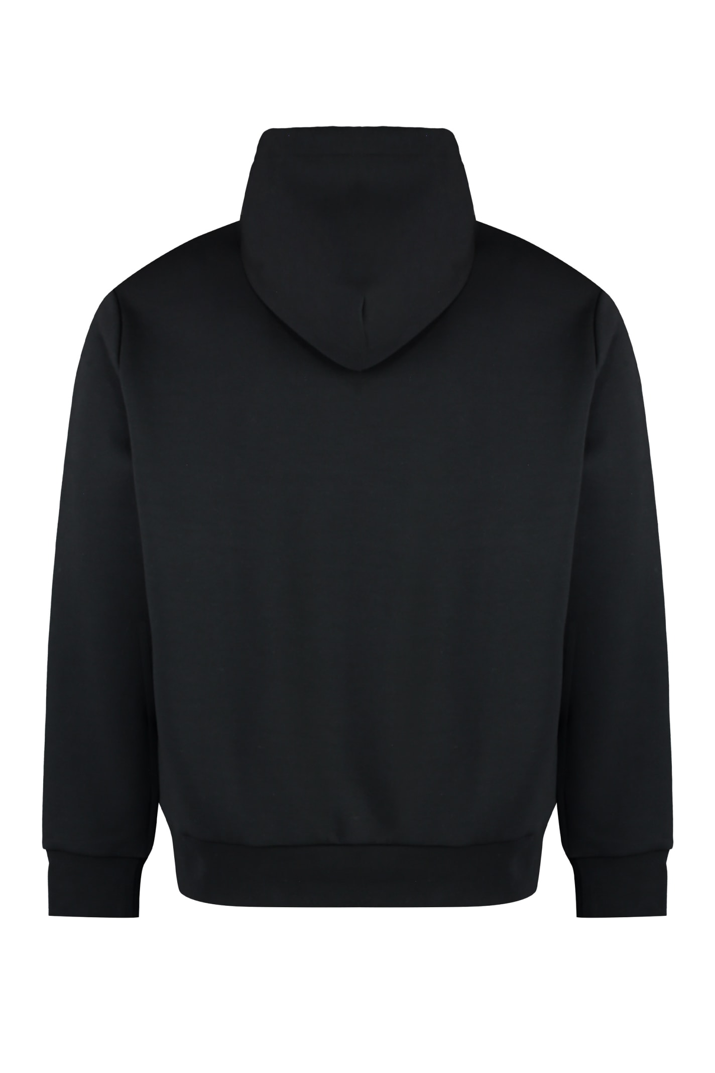 Shop Polo Ralph Lauren Cotton Hoodie In Black