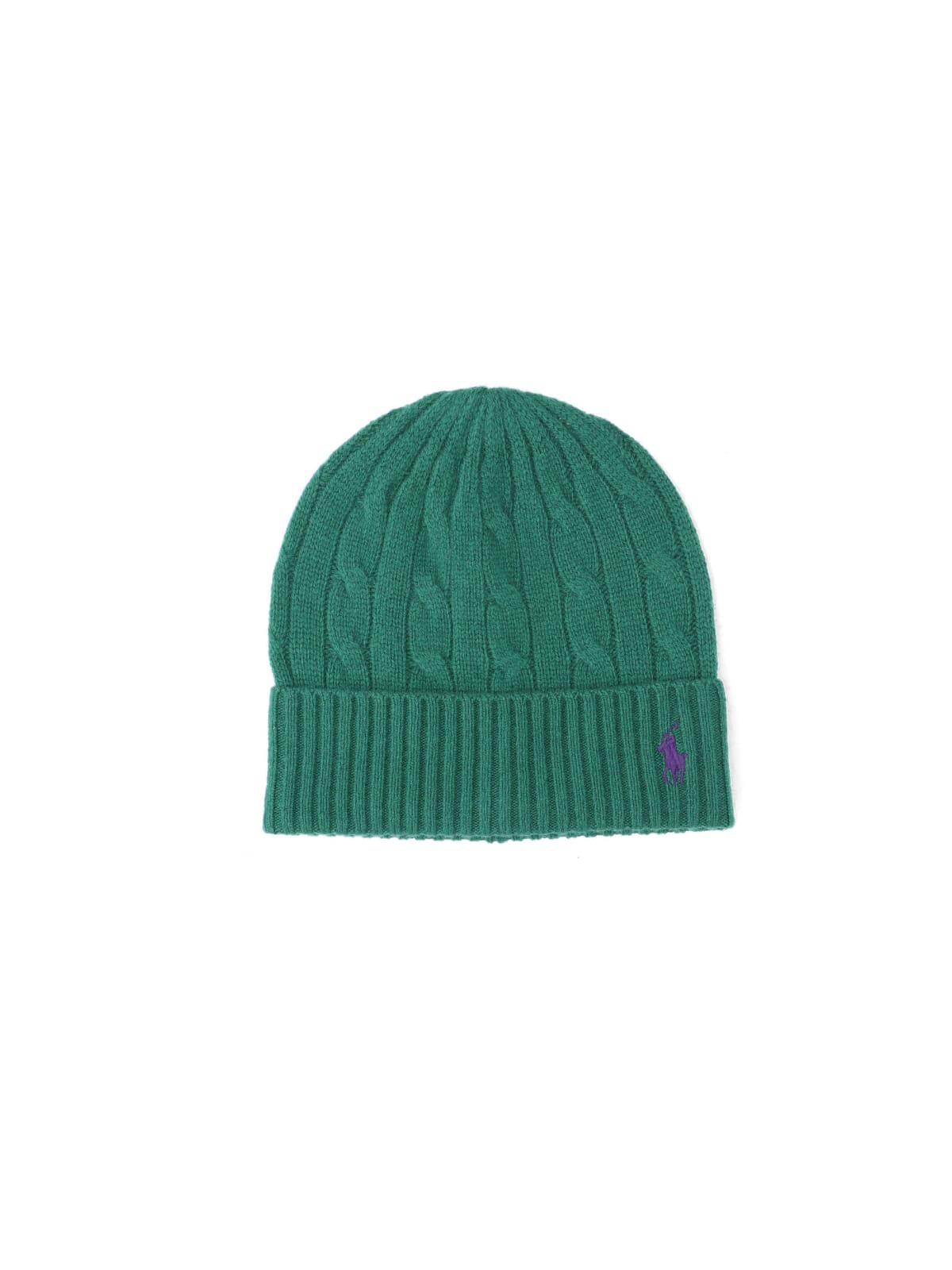 Polo Ralph Lauren Logo Beanie In Green