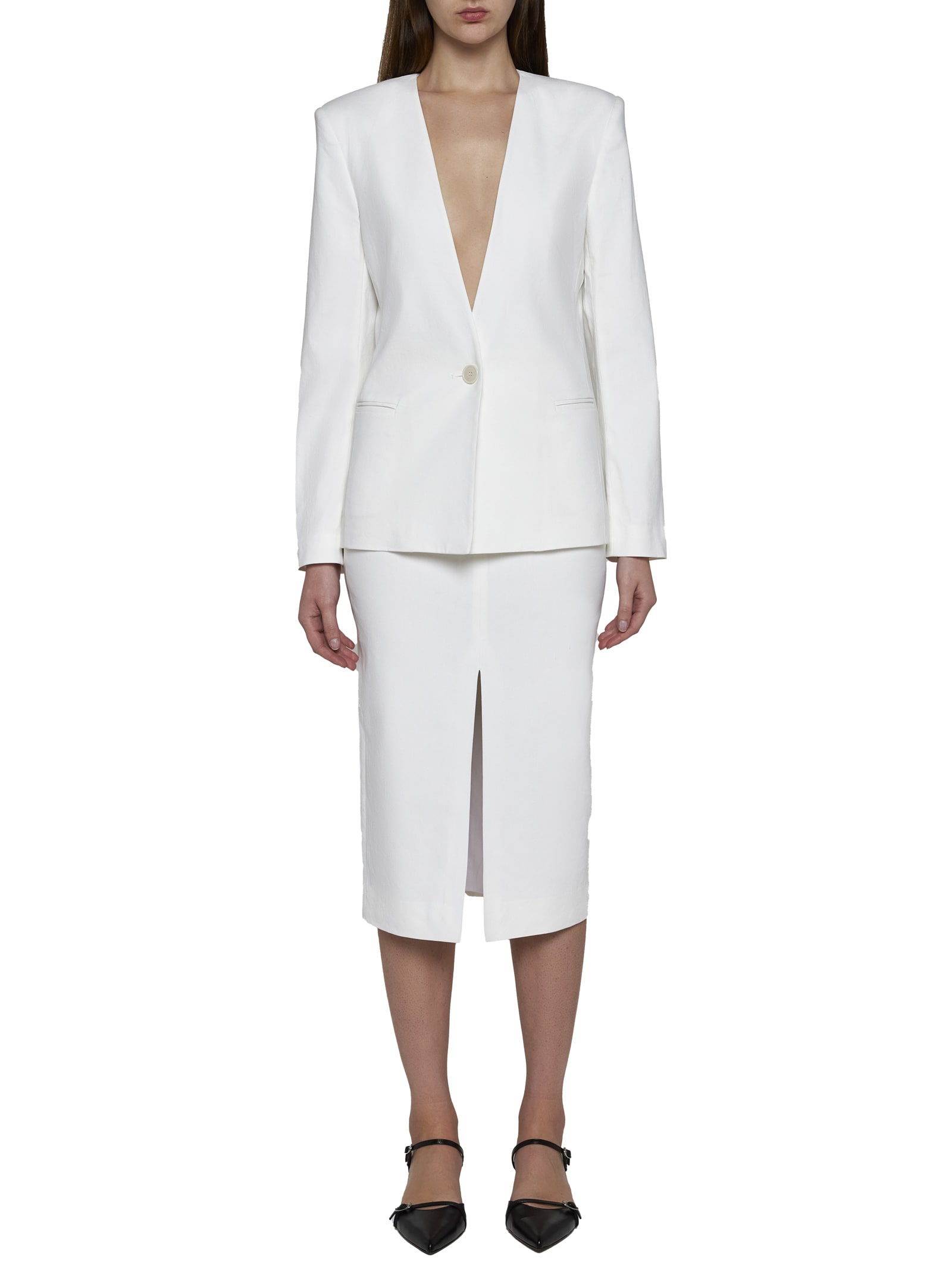 Shop Isabel Marant Blazer In White