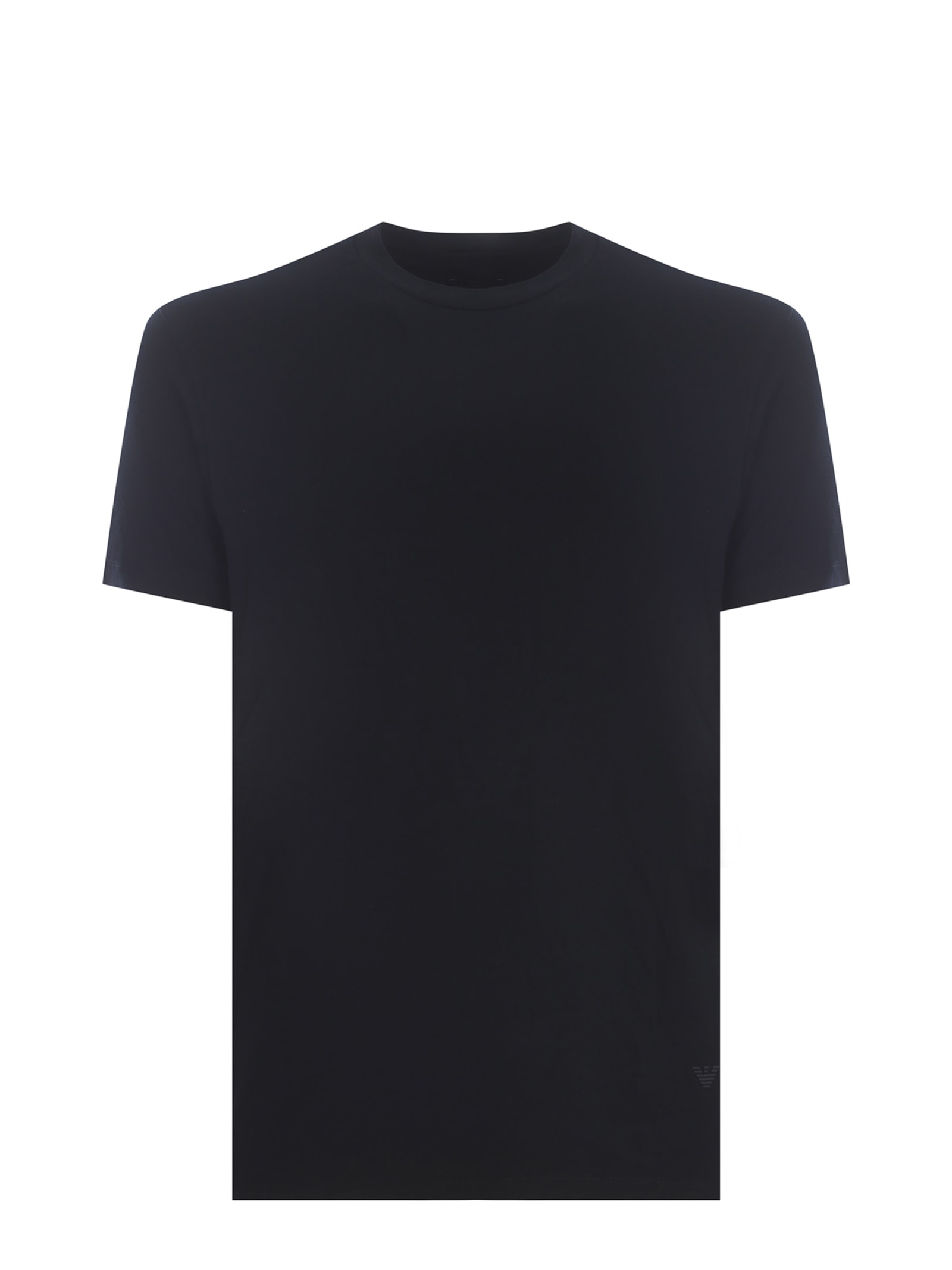 Emporio Armani T-shirt  Made Of Viscose Blend In Black