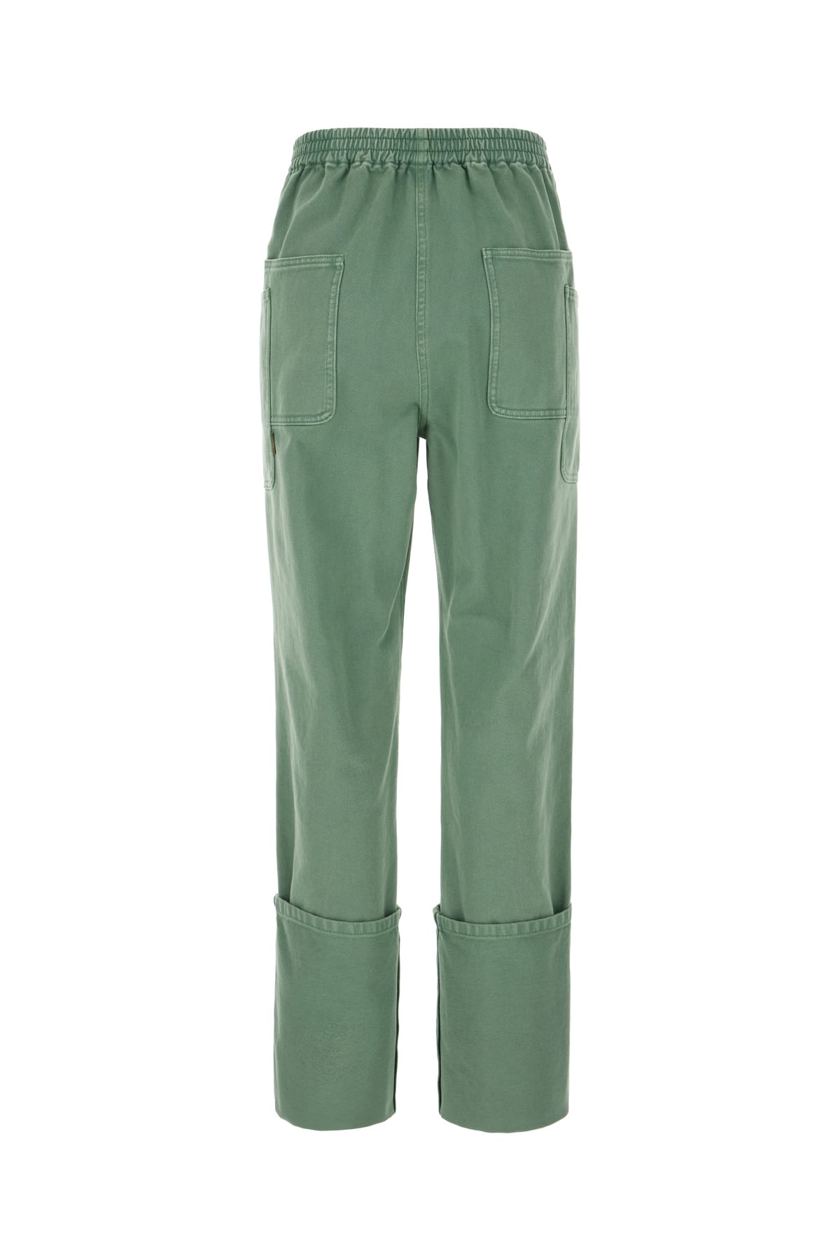 Max Mara Green Denim Facella Jeans In 016