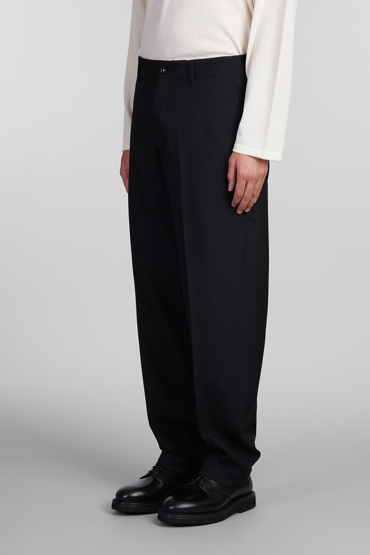 Shop Massimo Alba Party2 Pants In Black Wool