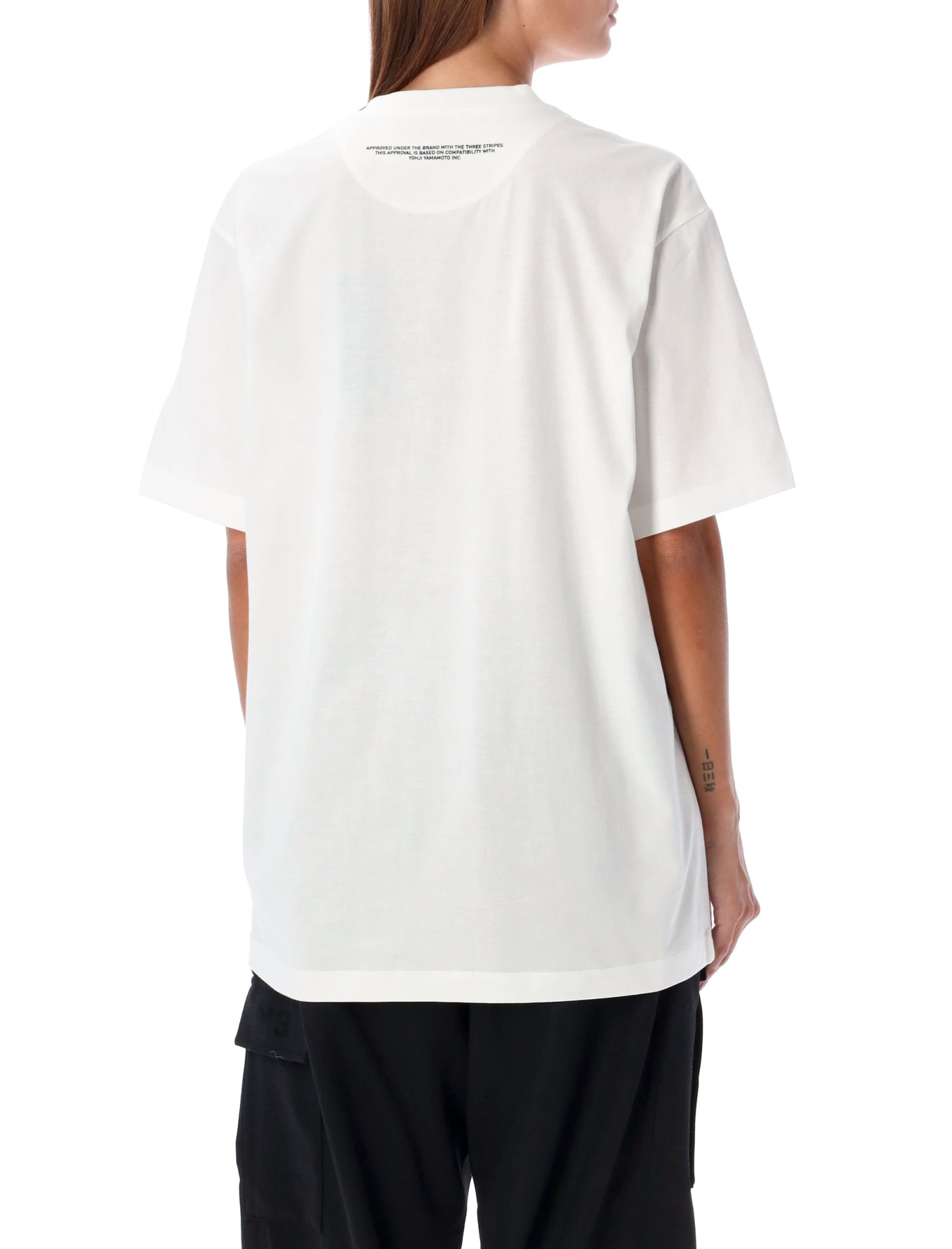 Shop Y-3 Reflective Logo T-shirt In White