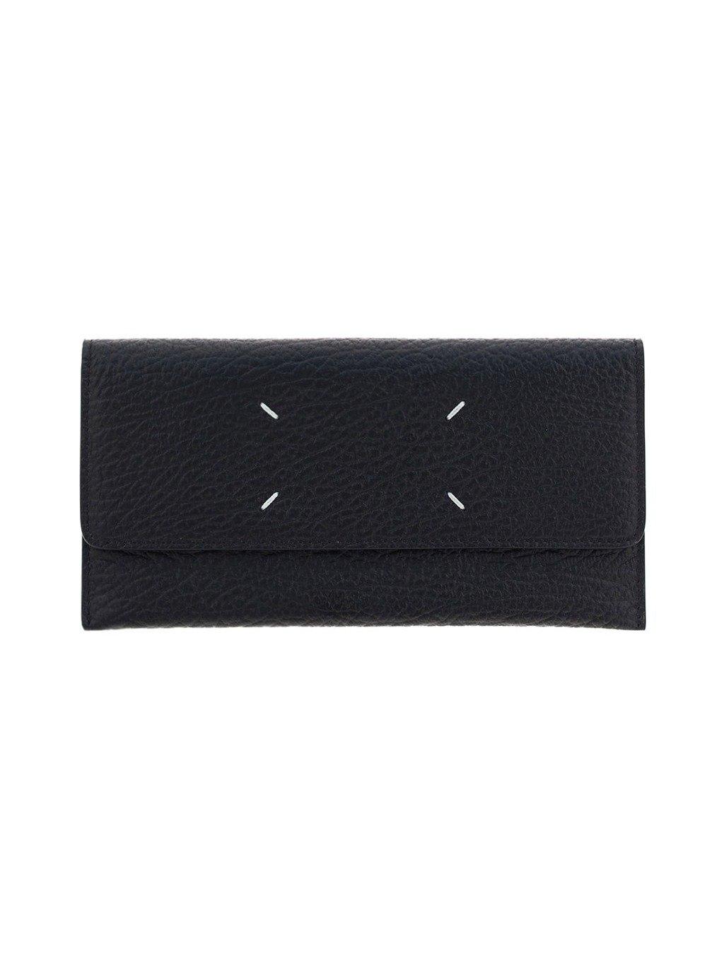 Maison Margiela Four Stitch Foldover Wallet In Black