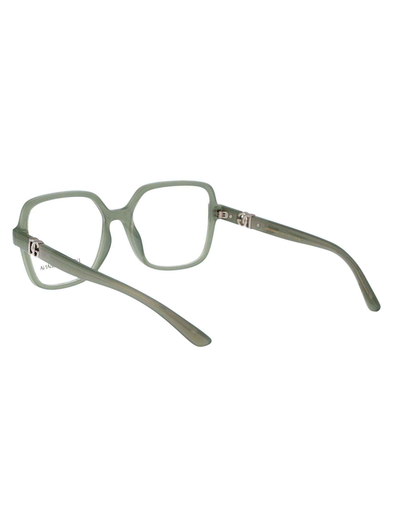 Shop Dolce &amp; Gabbana Eyewear 0dg5105u Glasses In 3345 Milky Green
