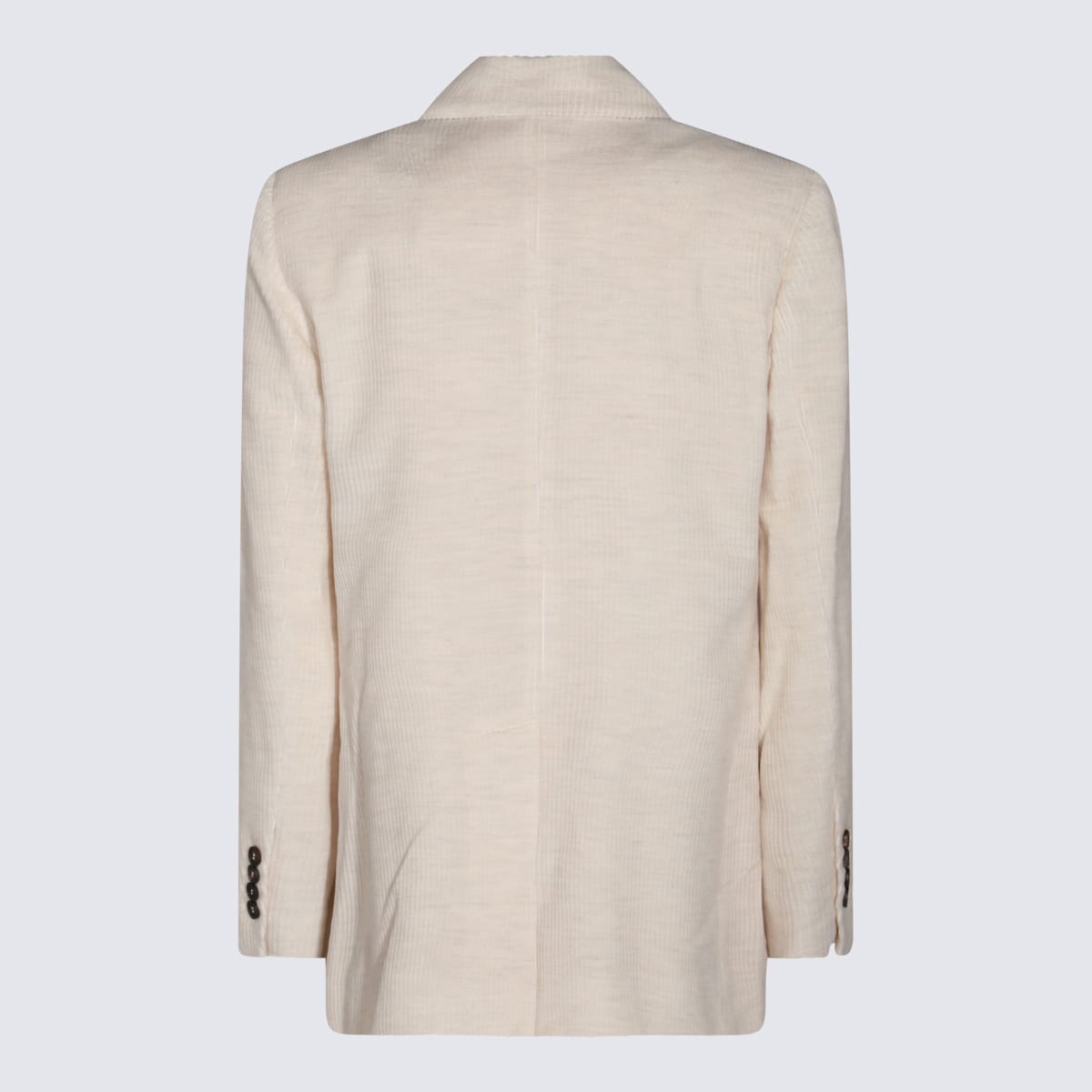 BRUNELLO CUCINELLI IVORY VISCOSE BLAZER 