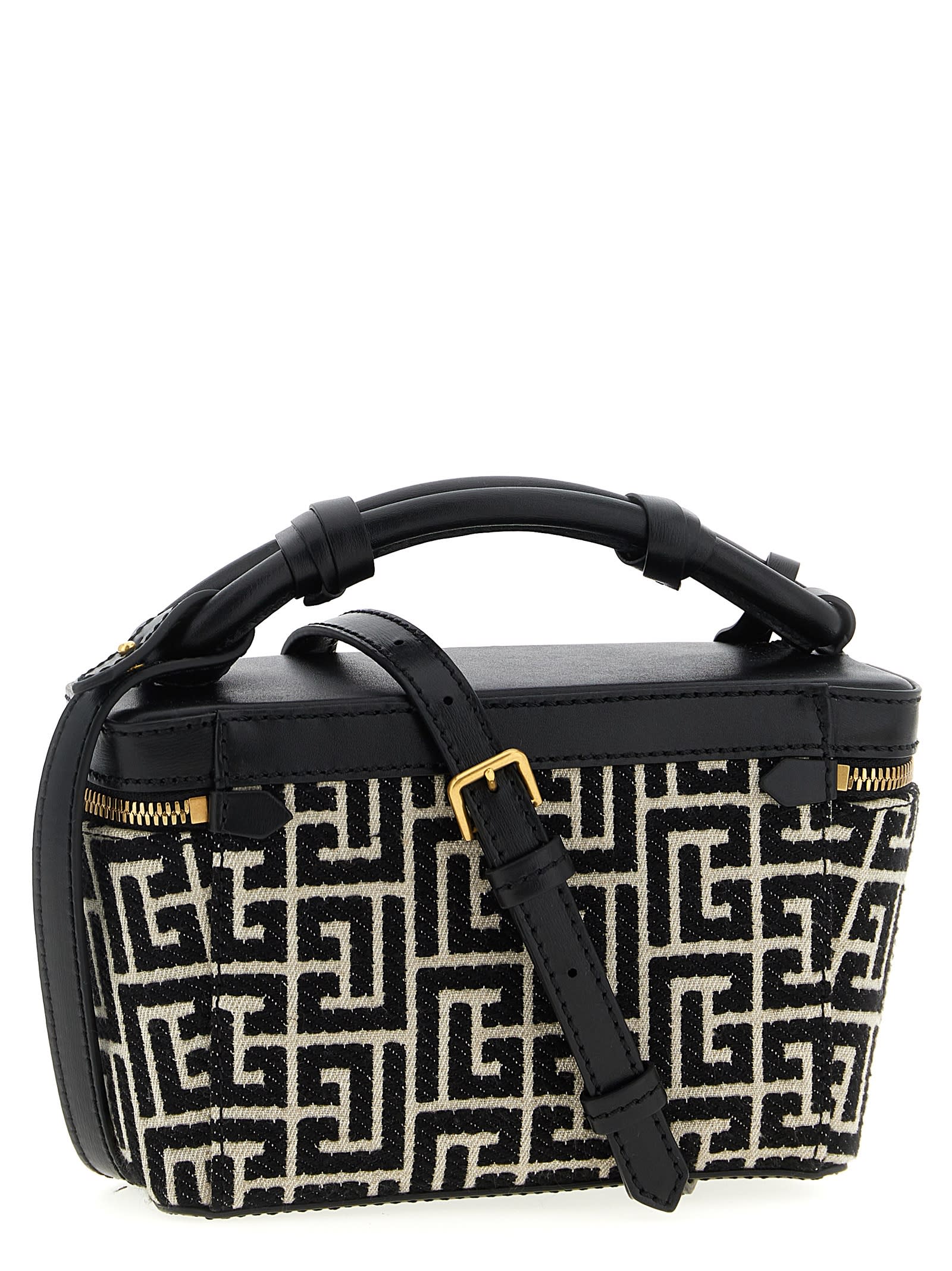 Balmain Trousse B-army Crossbody Bag In Black