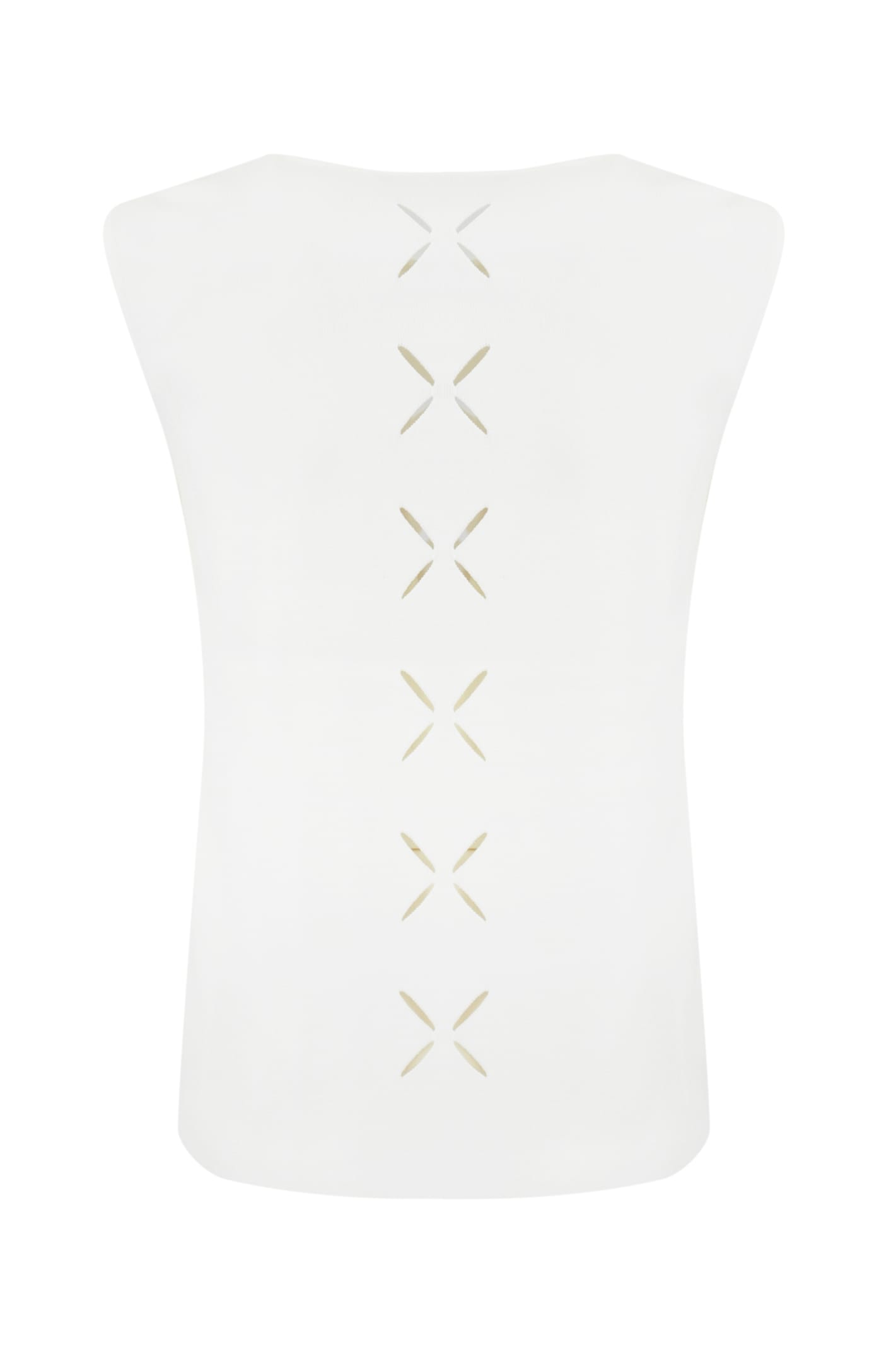 D Exterior Viscose Flower Top In Gray